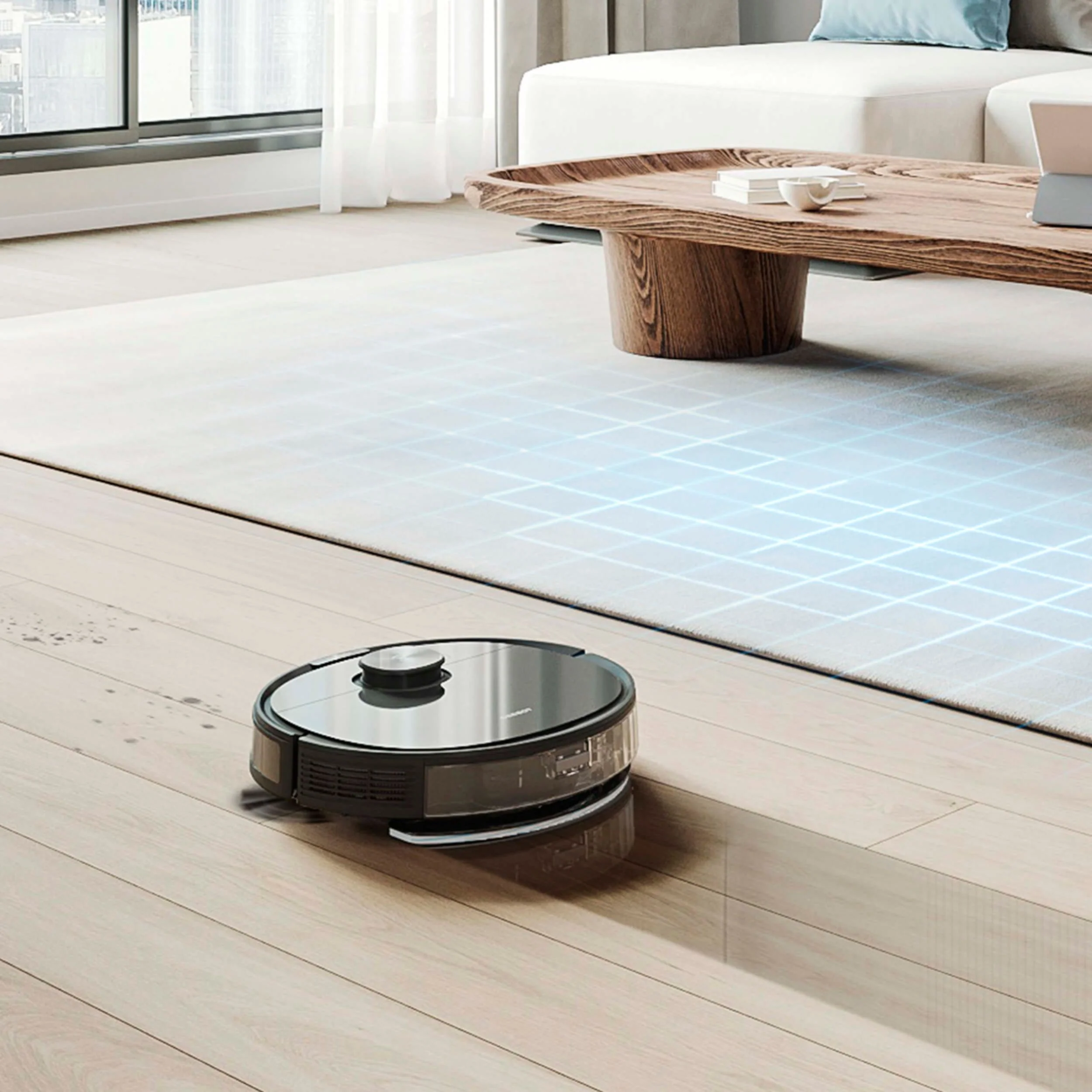 ECOVACS Robotics OZMON8 Vacuum & Mop Robot with Advanced Laser Mapping and Auto-Empty Station - Black - Image 5