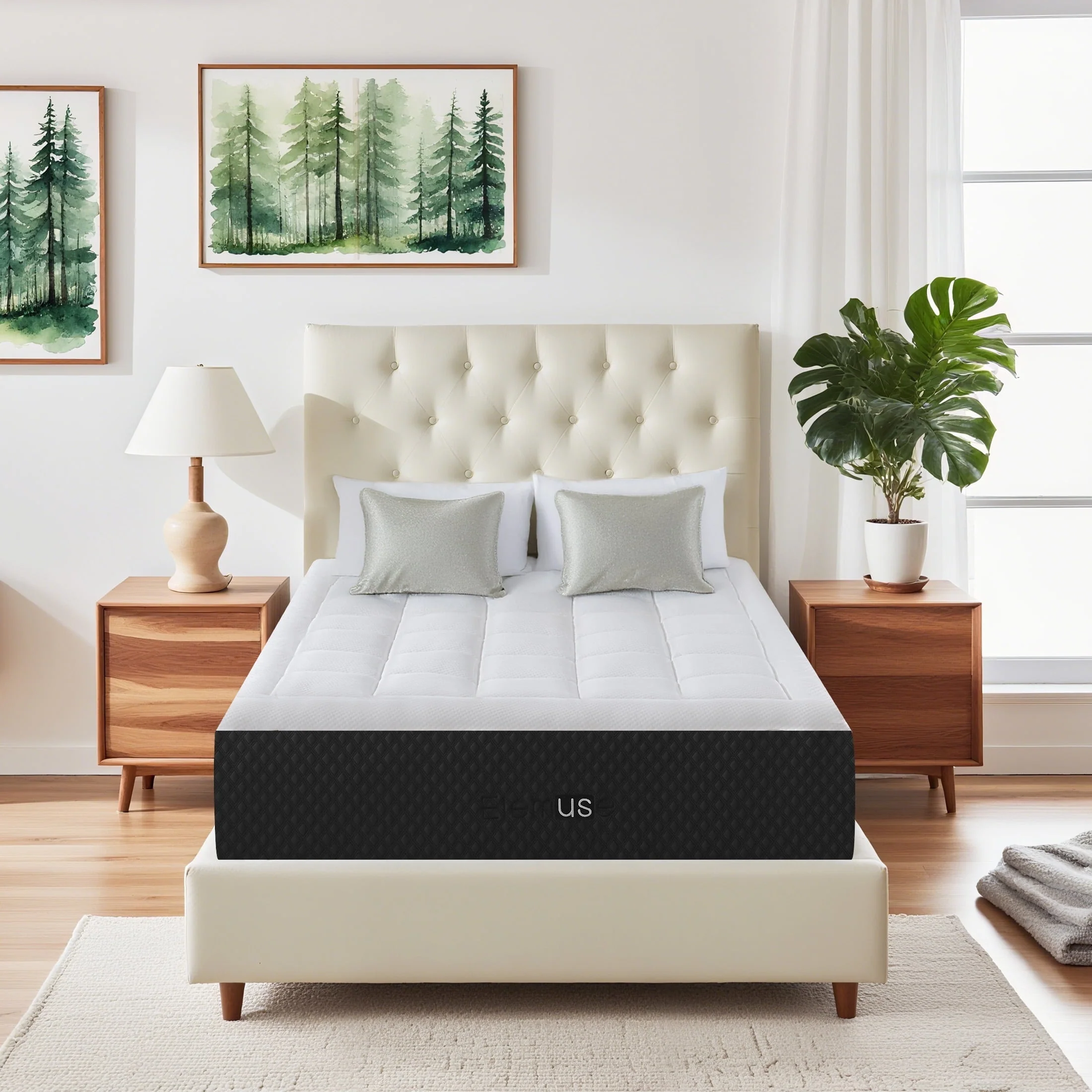 Edx Twin Memory Foam Mattress, 10 Inch Medium Firm with Cooling Gel, Euro Top, Breathable Cover, CertiPUR-US Certified