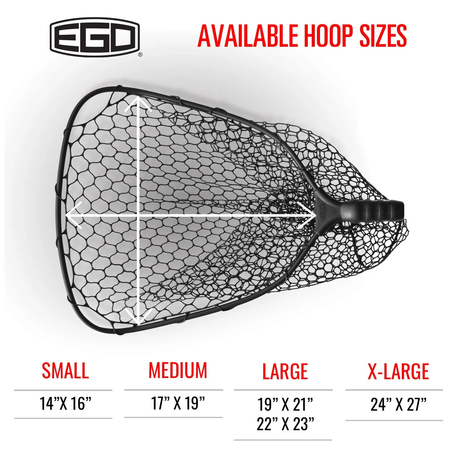 EGO Kryptek S2 Slider Compact Landing Net - Clear Rubber - 17'' x 19'' Hoop - 29''-60'' Handle - Image 5