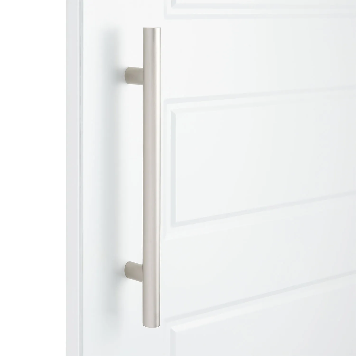 EH5875BTB.12.NKL - Kyoto Back to Back Door Pull - Brass - CTC 12" - Brushed Nickel - Total Length 18"