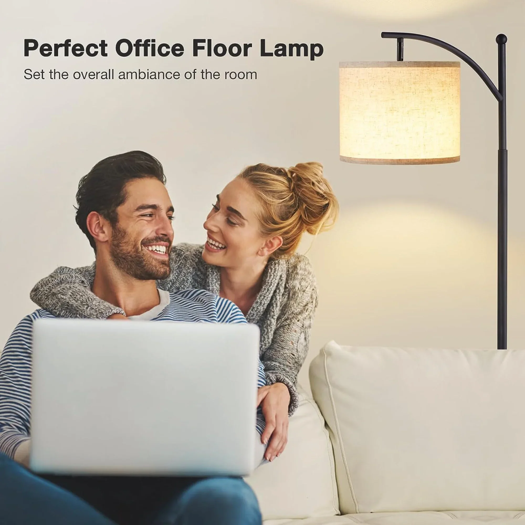 Elemore Home Standing Floor Lamp With Remote Control and 3 Color Temperatures - Image 2