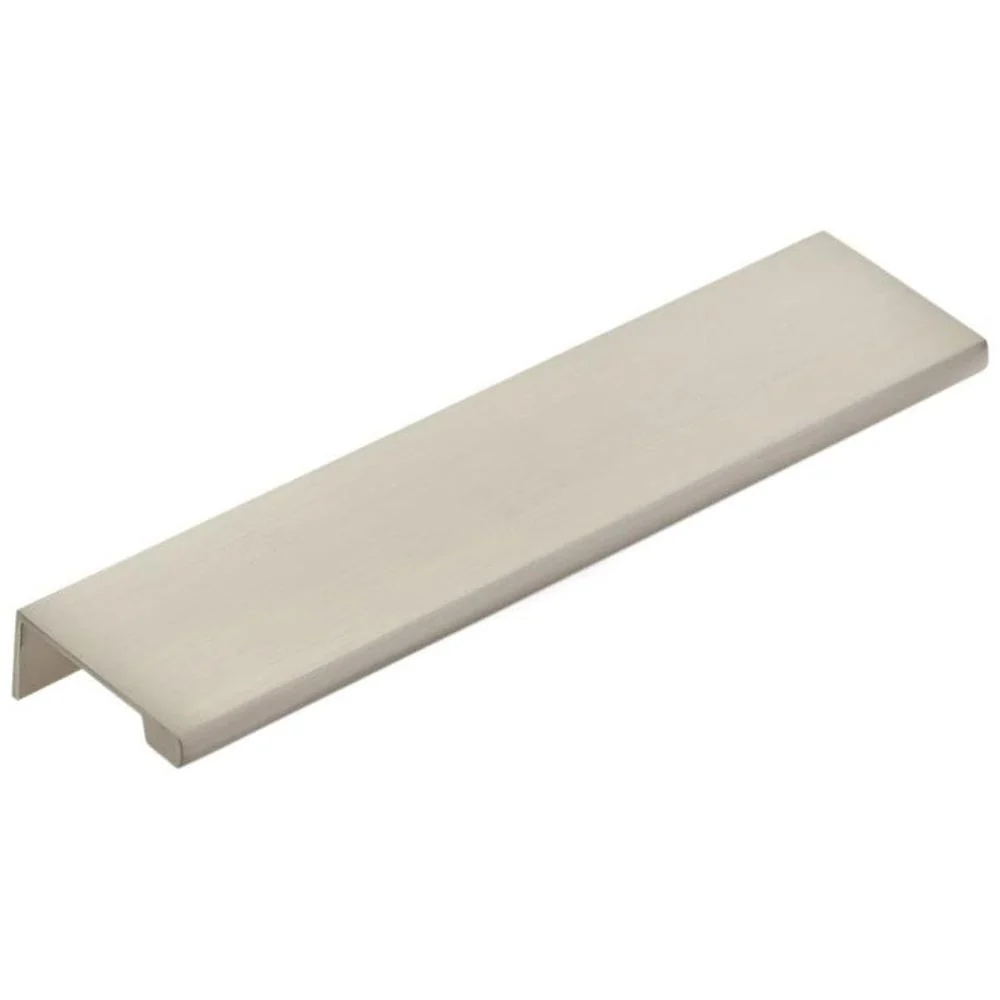 Emtek Cabinet Pull 6-Inch Center to Center Edge Finger Brass Satin Nickel 87120US15 - Image 4
