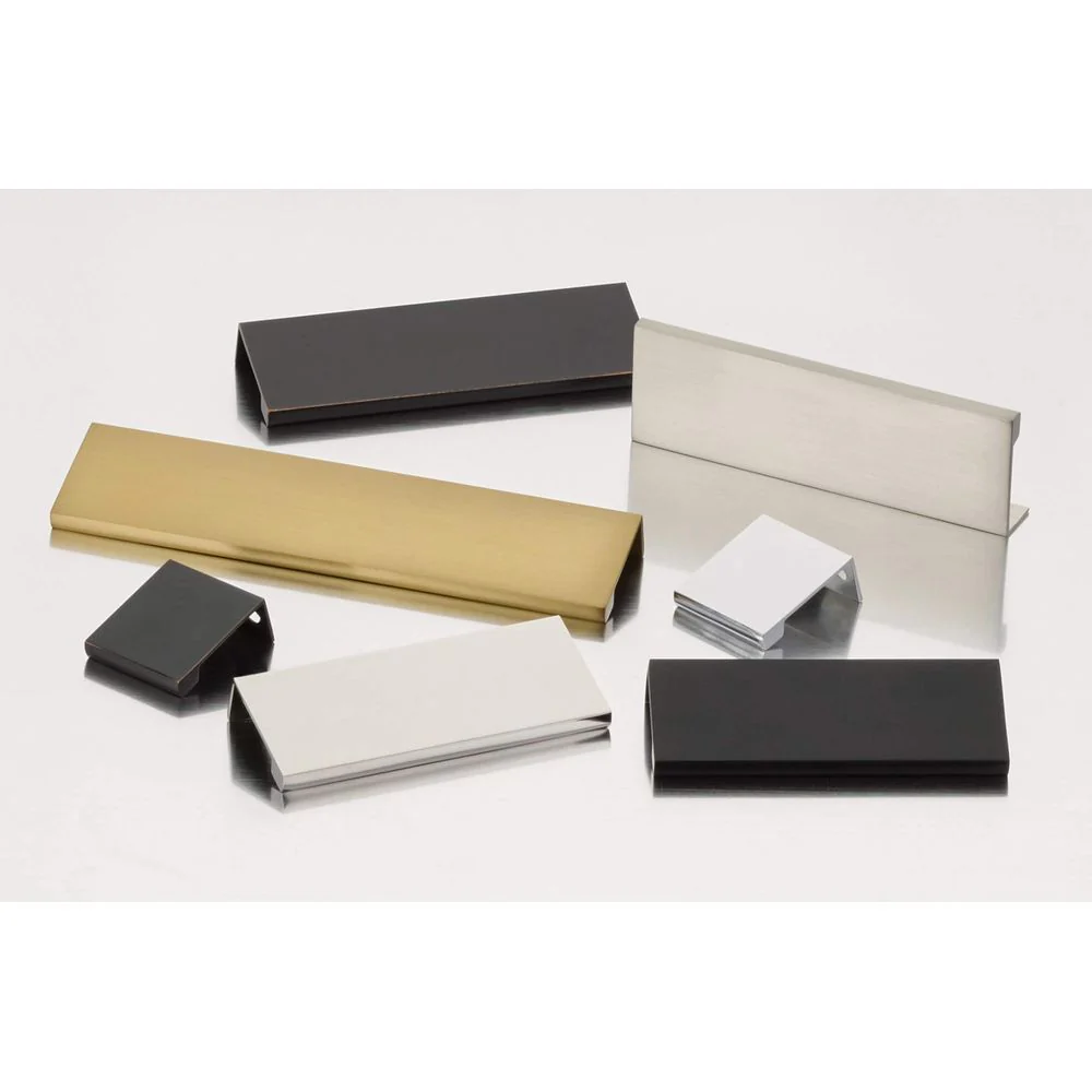 Emtek Cabinet Pull 6-Inch Center to Center Edge Finger Brass Satin Nickel 87120US15 - Image 5