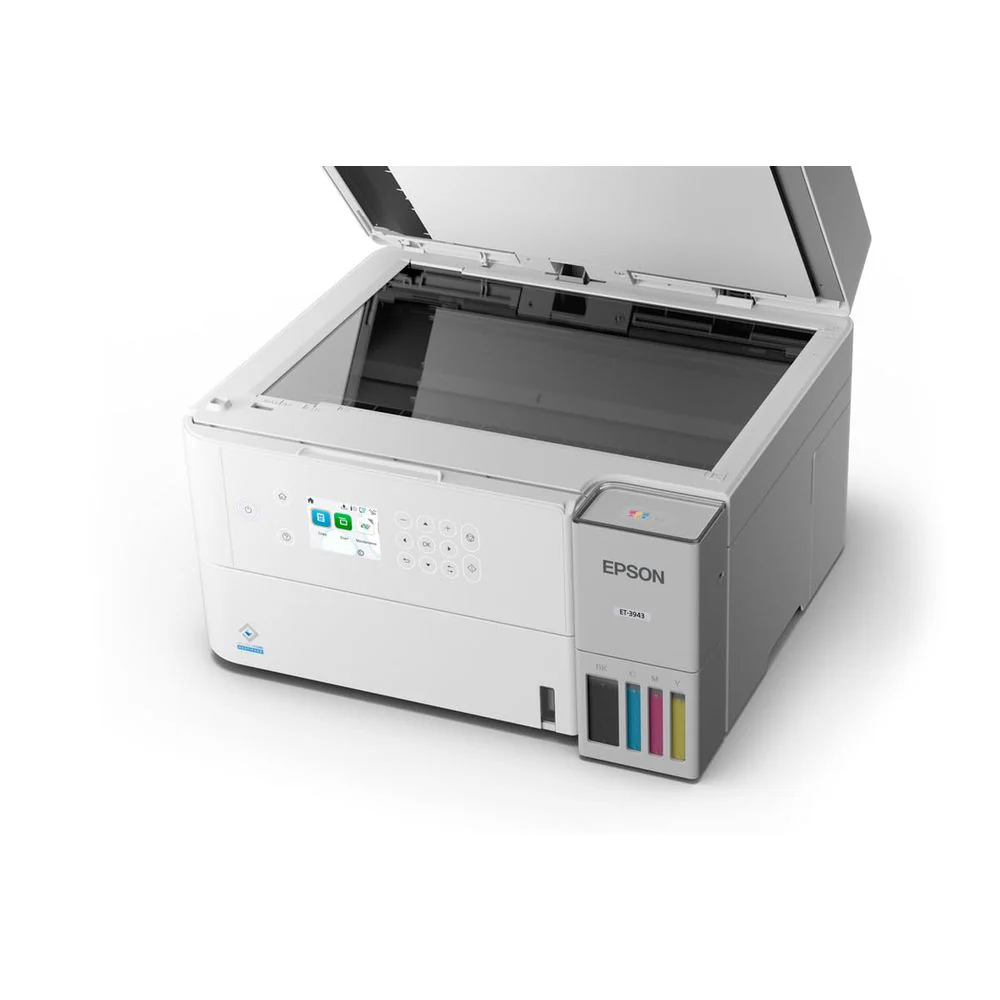 Epson EcoTank ET-3943 Wireless All-in-One Color Supertank Printer, Refillable Ink Tanks, 2.4" Color Display, Auto Document Feeder, Auto Duplex Printing, 250-Sheet Paper Tray, White - Image 6