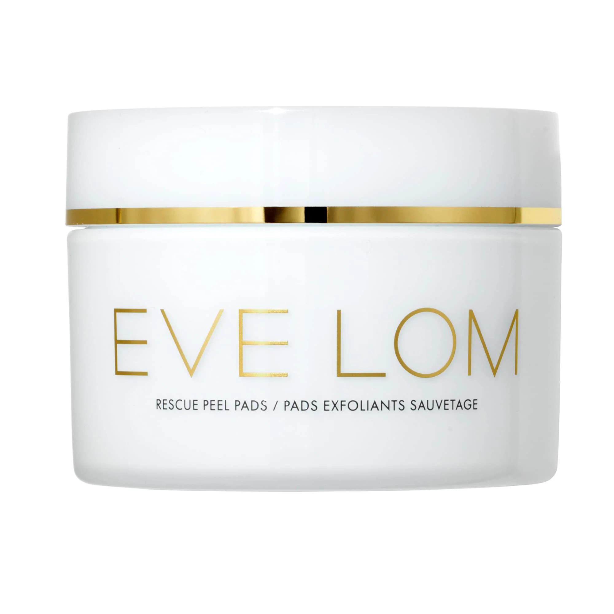 EVE LOM Rescue Peel Pads, Daily Exfoliating Face Pads with AHA, PHA & BHA Acids, Vitamin B3, Marshmallow Extract, 60 Biodegradable Pads, FGS100527