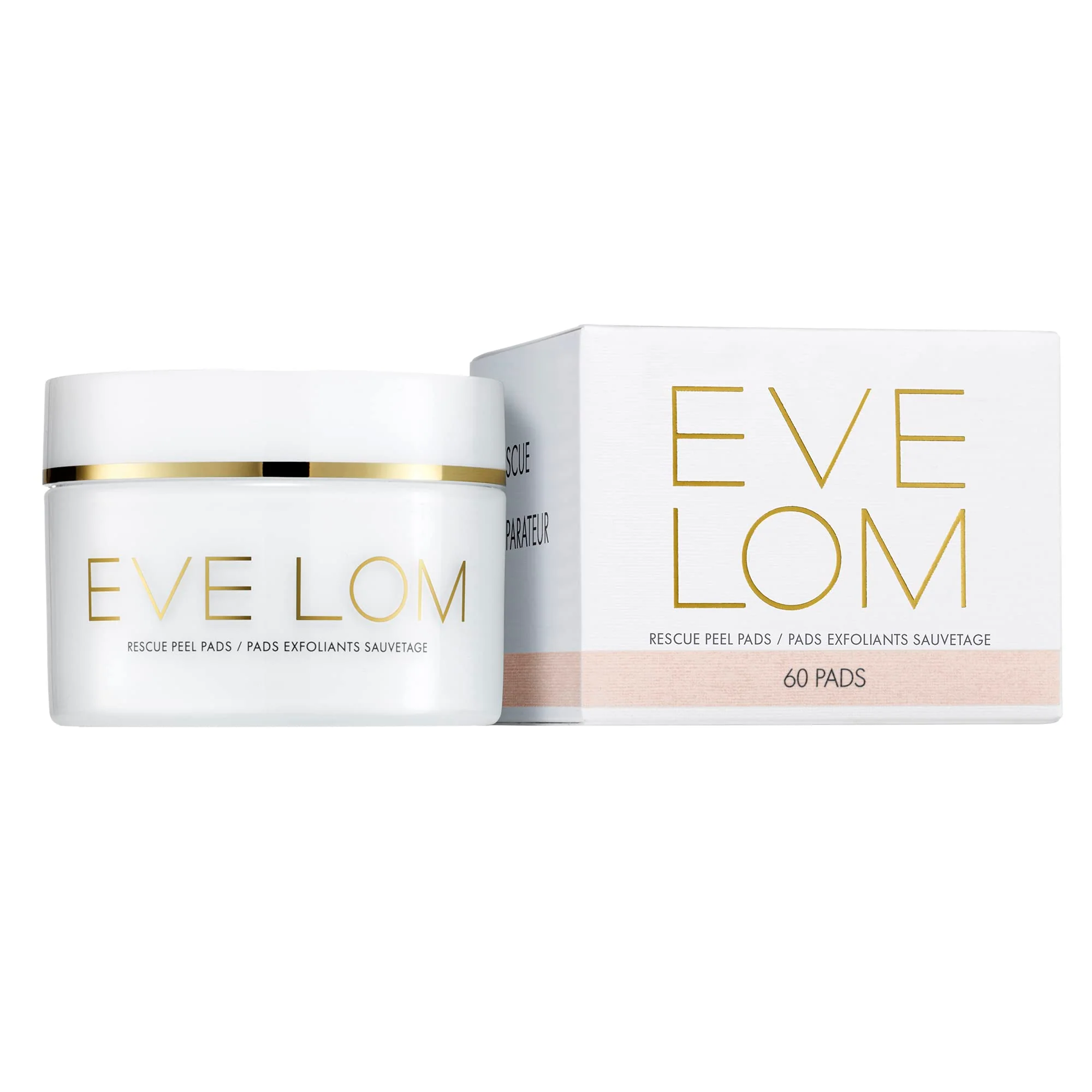 EVE LOM Rescue Peel Pads, Daily Exfoliating Face Pads with AHA, PHA & BHA Acids, Vitamin B3, Marshmallow Extract, 60 Biodegradable Pads, FGS100527 - Image 3