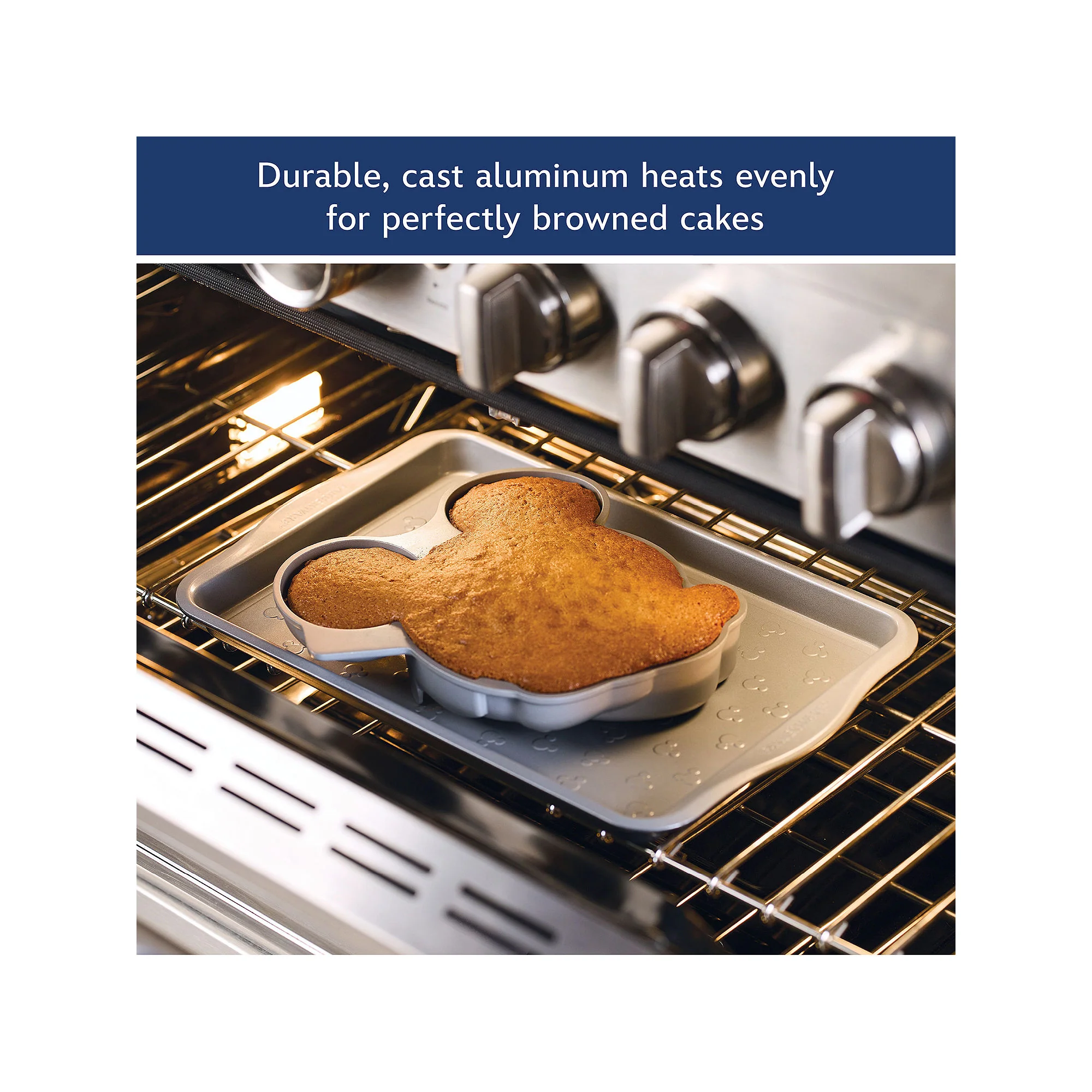 Farberware Disney Mickey Mouse 3D 2-Pc. Non-Stick Cake Pan - GRAY ONE SIZE - Image 4