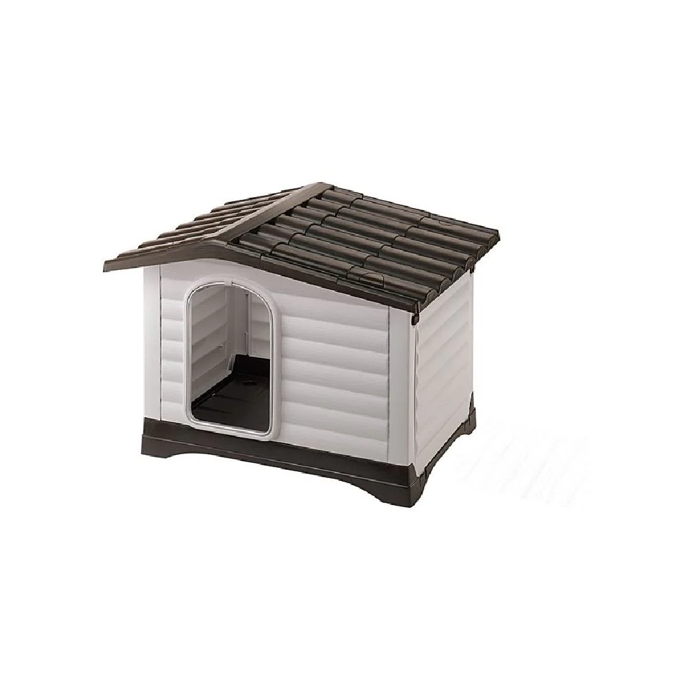 Ferplast 87255099 Dog Villa Medium Dog House w/ Folding Porch M