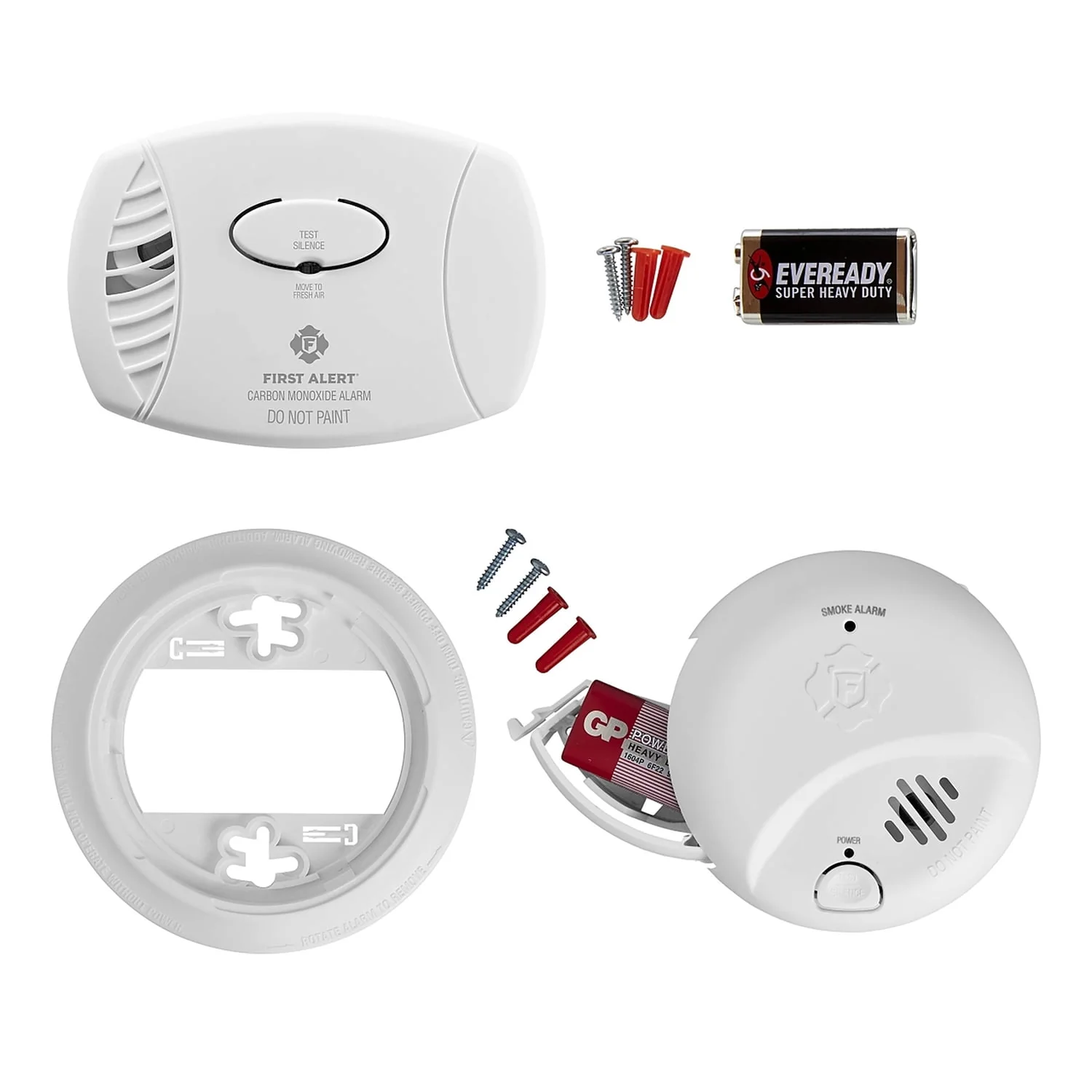 First Alert Standard Battery-Operated Smoke Alarm and Carbon Monoxide Alarm Combo Pack, White, Precision Detection Technology, SMI100 CO400 - Image 6