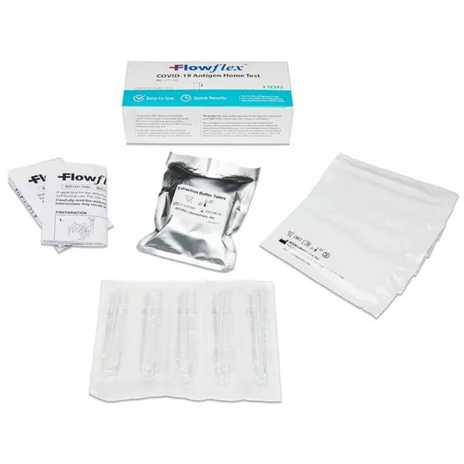 FlowFlex Covid-19 Antigen Home Test, 5 Count - Image 2