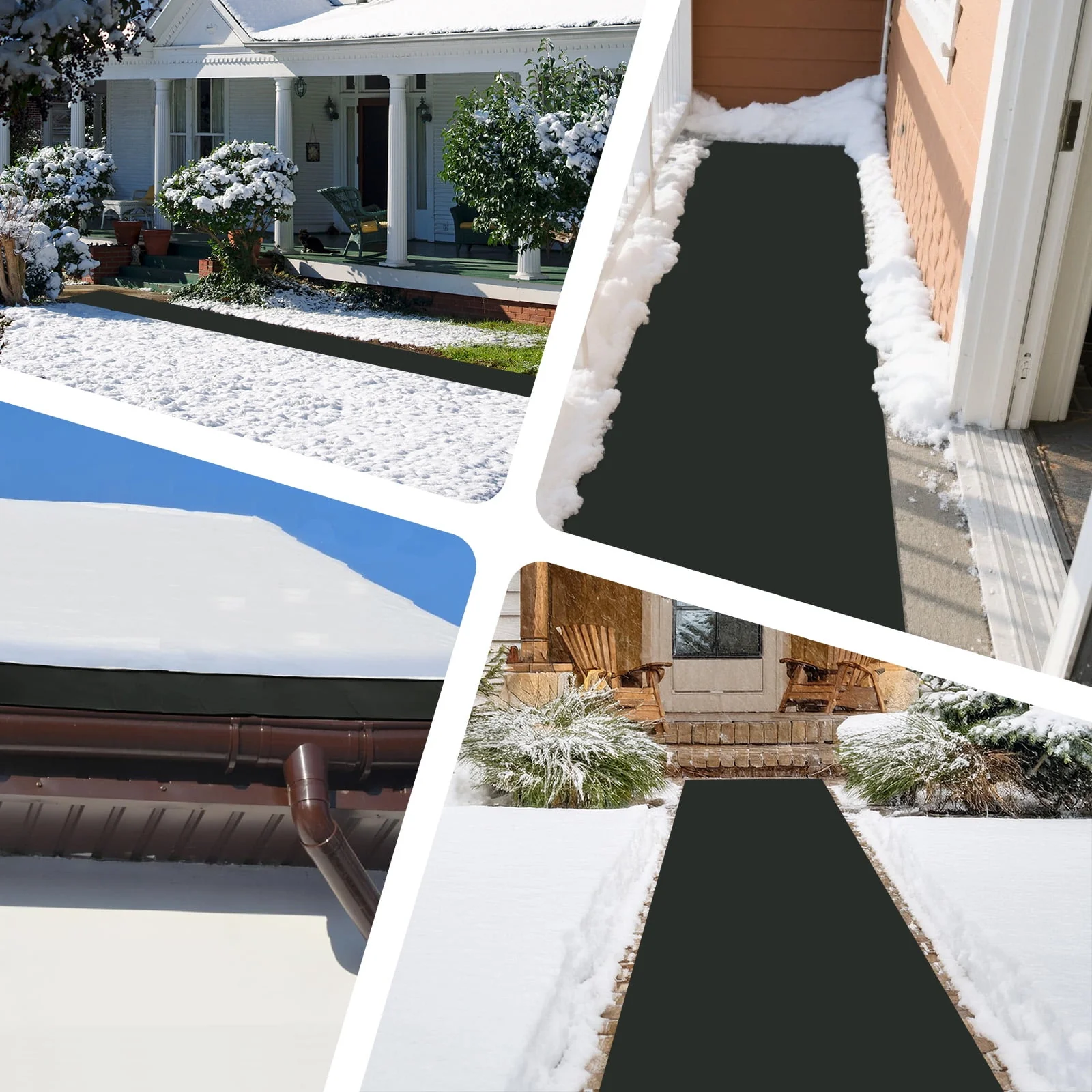 FullyWarms Heated Snow Melting Mat, 10ft x 13in, 120V 380W, Black, Non-Slip Waterproof Rubber - Image 5