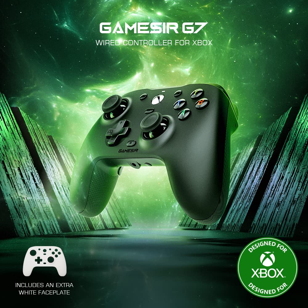 GameSir G7 SE Wired Gaming Controller with Hall Effect Joysticks and Triggers, 3.5mm Audio Jack, Black, Compatible with Xbox Series X|S, Xbox One, Windows 10/11 - Image 2
