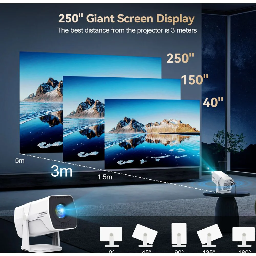 GCZ 250" Class FHD (1080P) LCD Smart Projector (V03) - Image 2