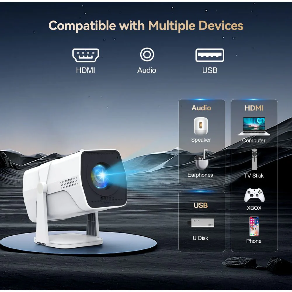 GCZ 250" Class FHD (1080P) LCD Smart Projector (V03) - Image 3