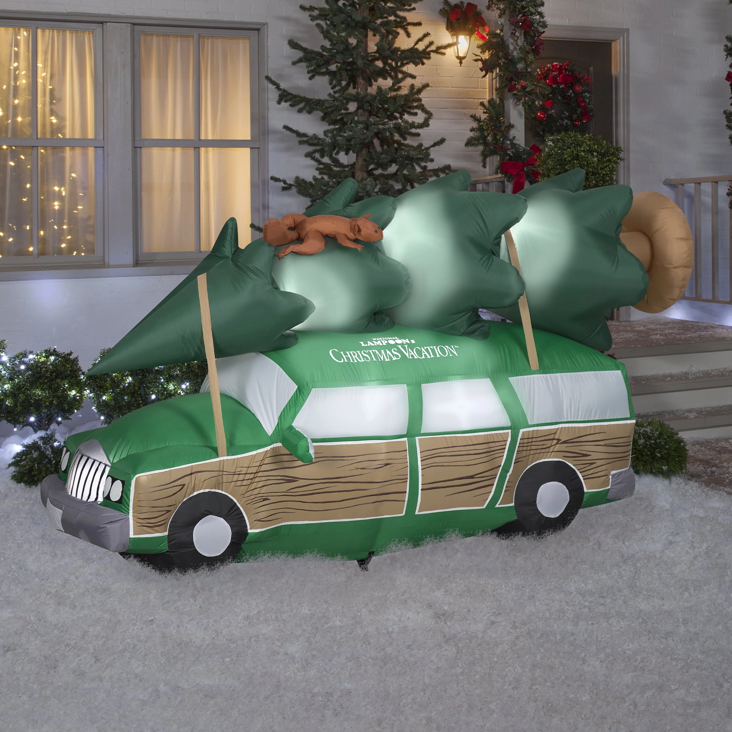 Gemmy National Lampoons Christmas Vacation 8 Ft Light-Up Inflatable Station Wagon Outdoor Holiday Decoration GE882784 - Image 2