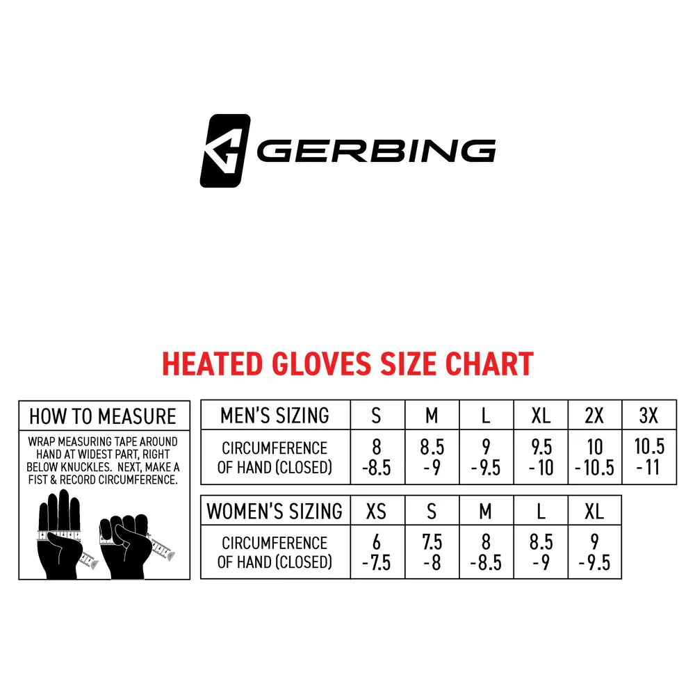 Gerbing GER-GVS7-W-B-M Battery Heated Gloves 7V S7 for Ladies - Black - M - Image 2