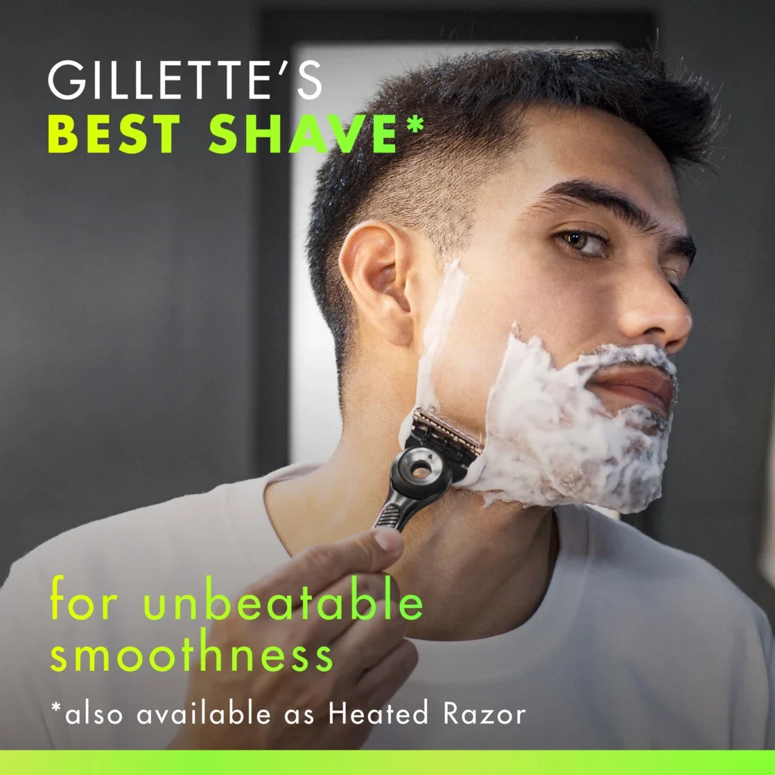 Gillette Labs Men's Razor Blade Refills with Exfoliating Bar, 6 Refills - Image 6