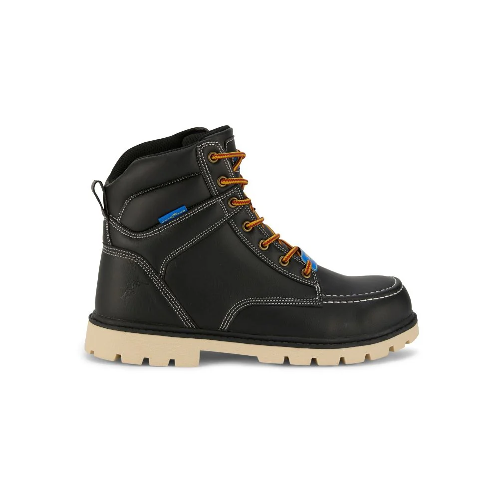Goodyear Penn Steel Toe Work Boots, Wide, Black, Lace-Up, Ankle-High, Slip-Resistant TPR Outsole, GY208701 - Image 3
