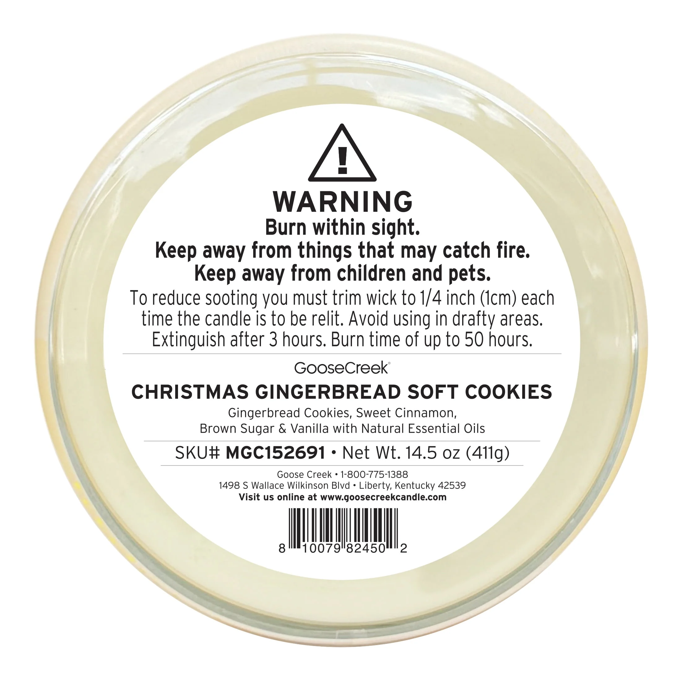 Goose Creek Candles MGC151540 Little Debbie Christmas Tree Cakes 3-Wick Soy Blend Jar Candle, White, 14.5 oz - Image 5