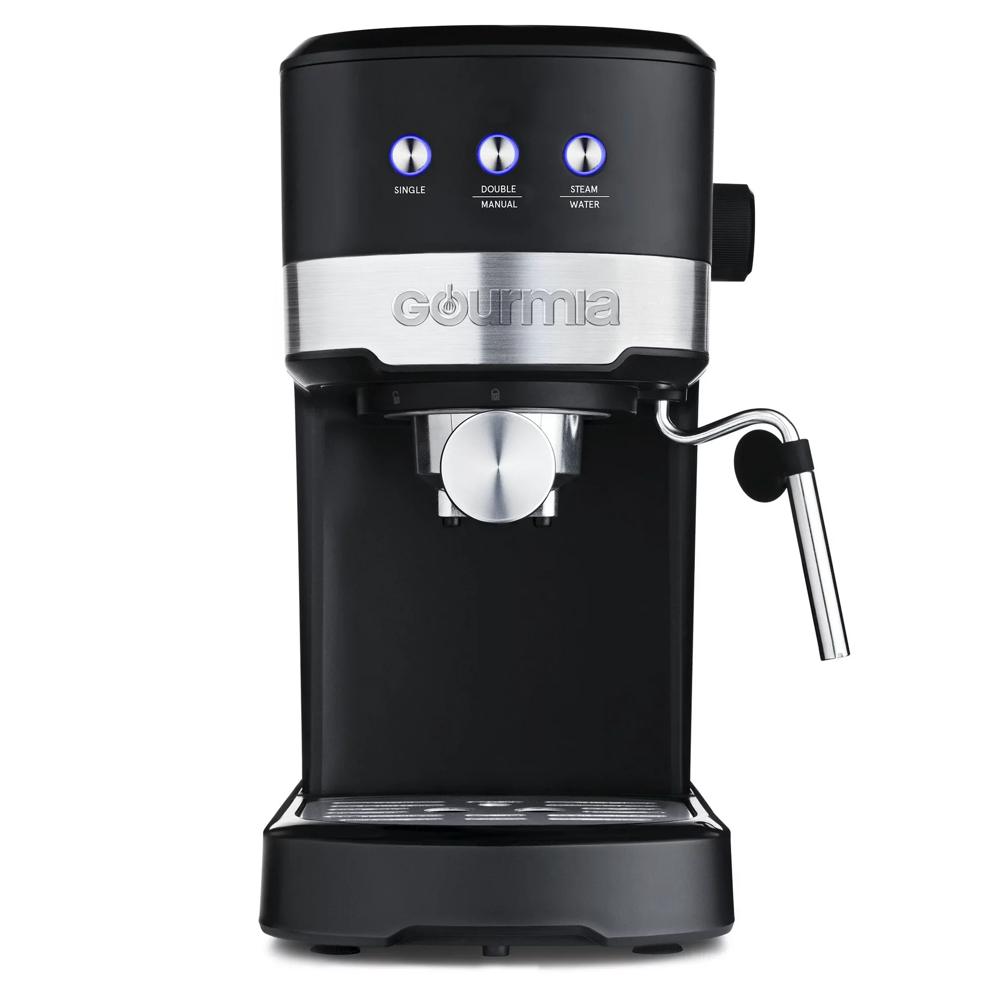 Gourmia GCM4225 1.2L 15 Bar Espresso Maker with Powerful Frothing Wand Black