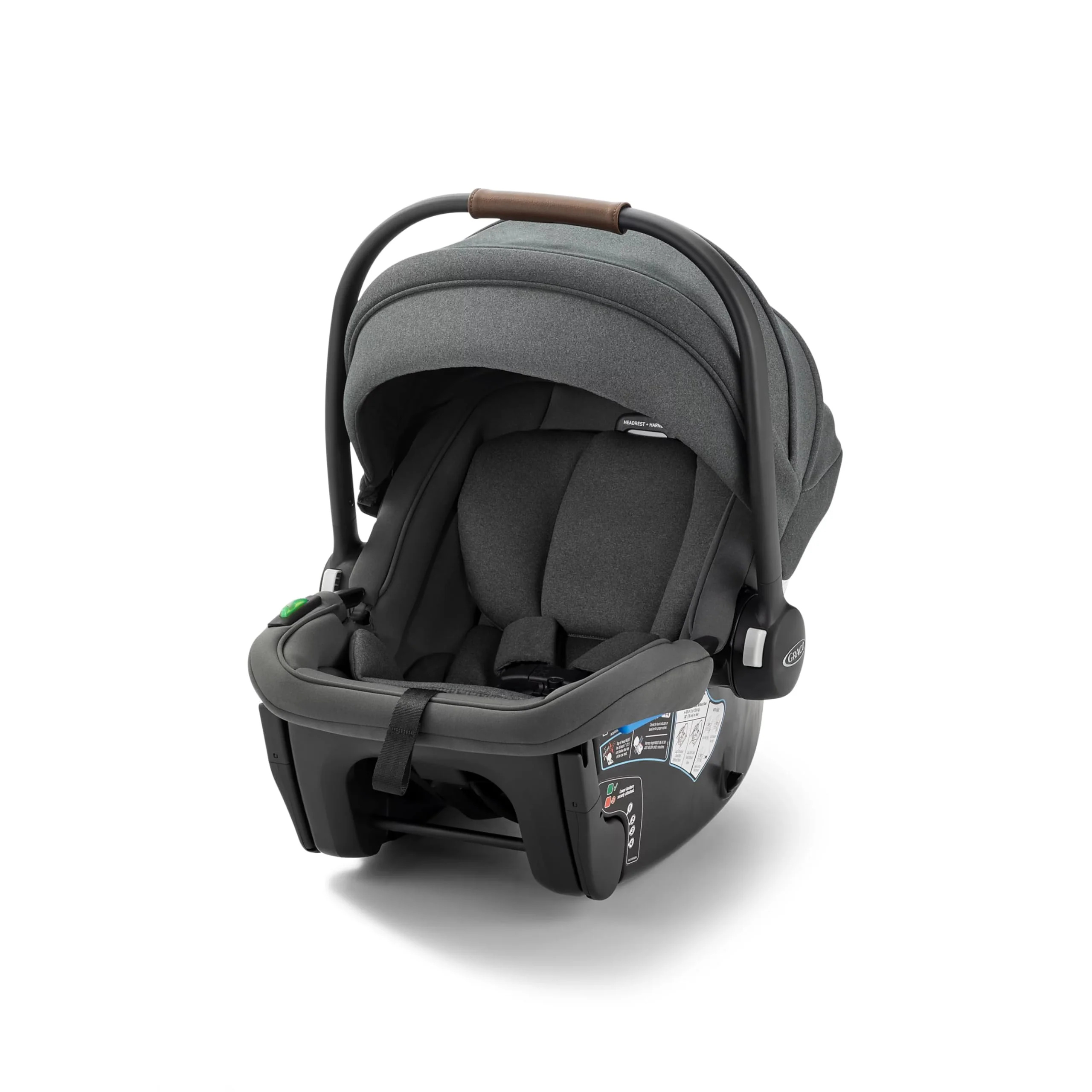Graco GoMax Baseless Infant Car Seat with Insta-Install Rigid LATCH, Rear Facing, PureProtect Fabrics, Silent Shade Canopy, Lightweight - Image 2