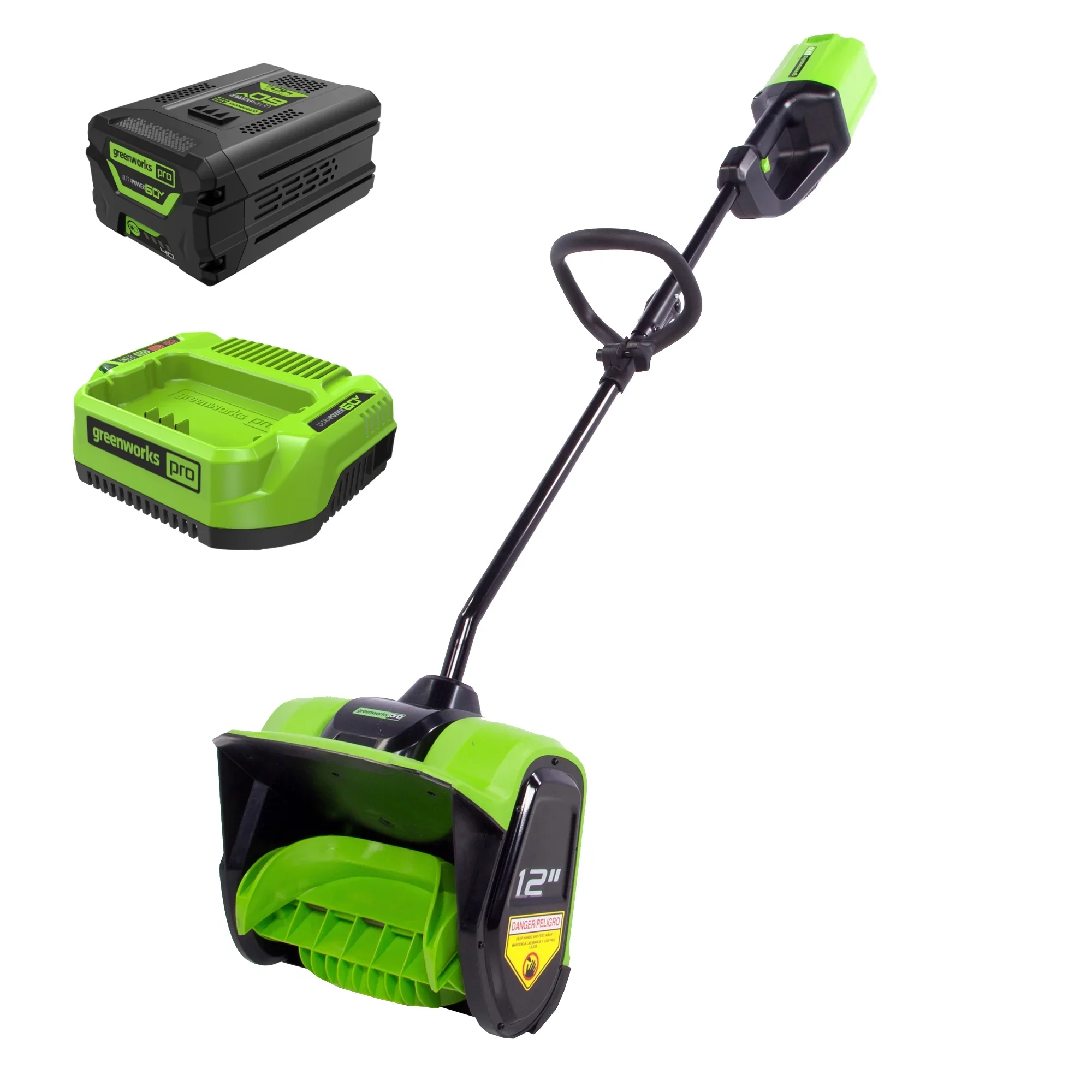 Greenworks SS60L410 60V 12" Brushless Snow Shovel + 4.0Ah Battery & Charger 2608602