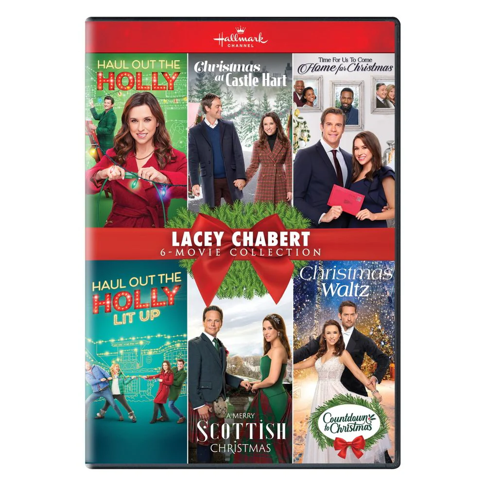 Hallmark Lacey Chabert 6-Movie Christmas DVD Collection, Family-Friendly Holiday Dramas and Romances, Two-Disc Set, 505 Minutes, 1005005662