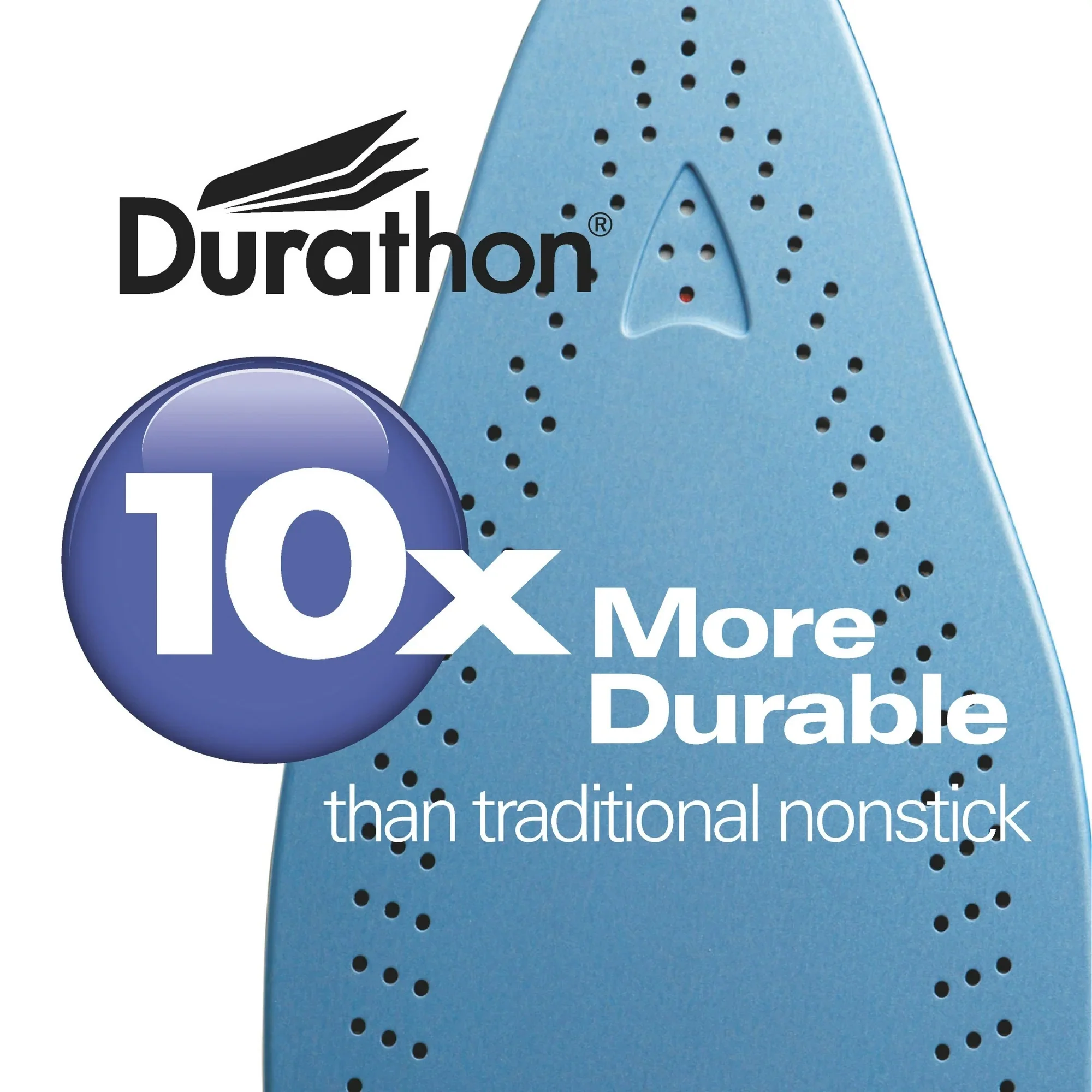 Hamilton Beach 19902F Durathon Clothing Iron, Steam Iron for Clothes with Nonstick Soleplate & Retractable Cord, Silver - Image 3