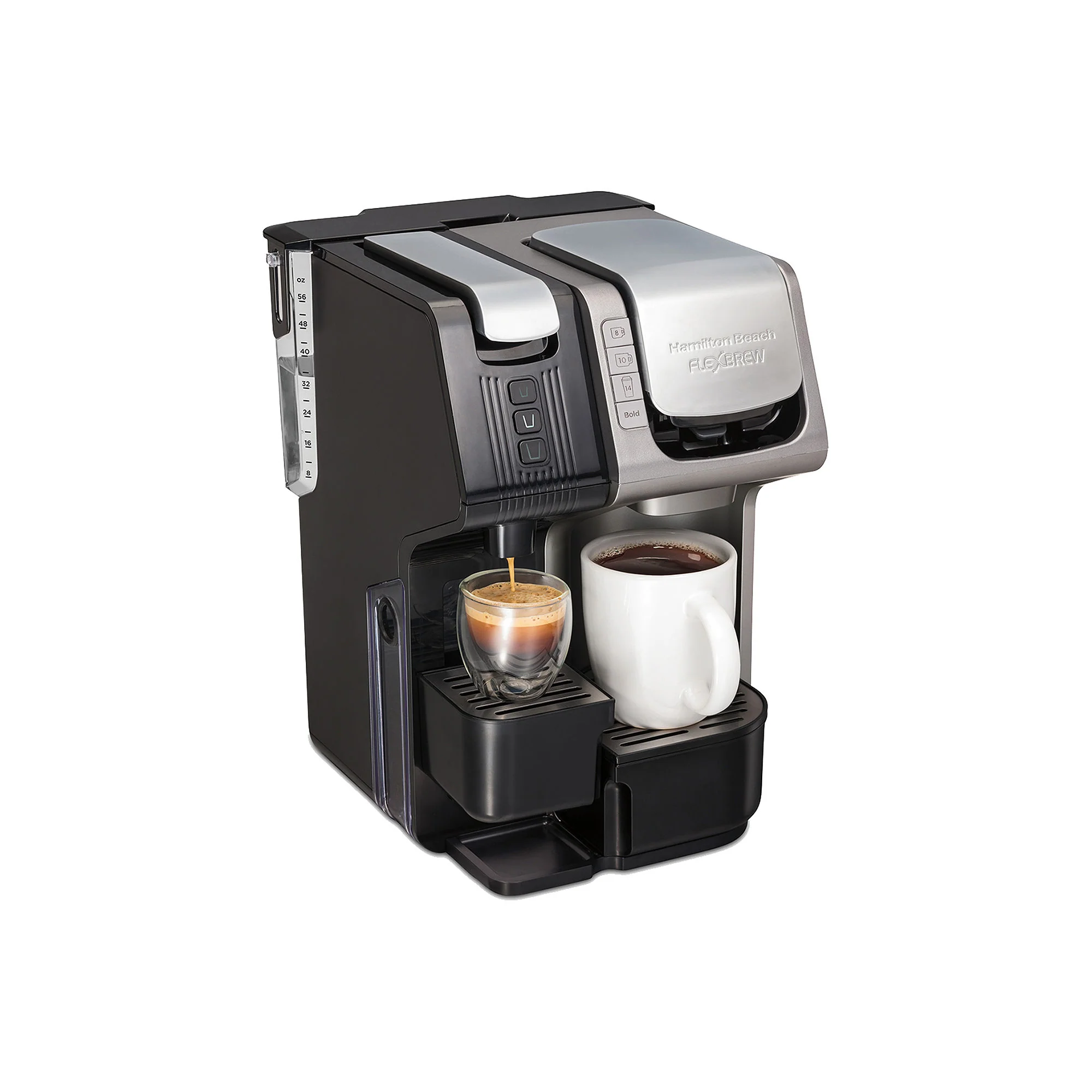 Hamilton Beach 49930 FlexBrew Universal Trio 2-Way Coffee Maker Black