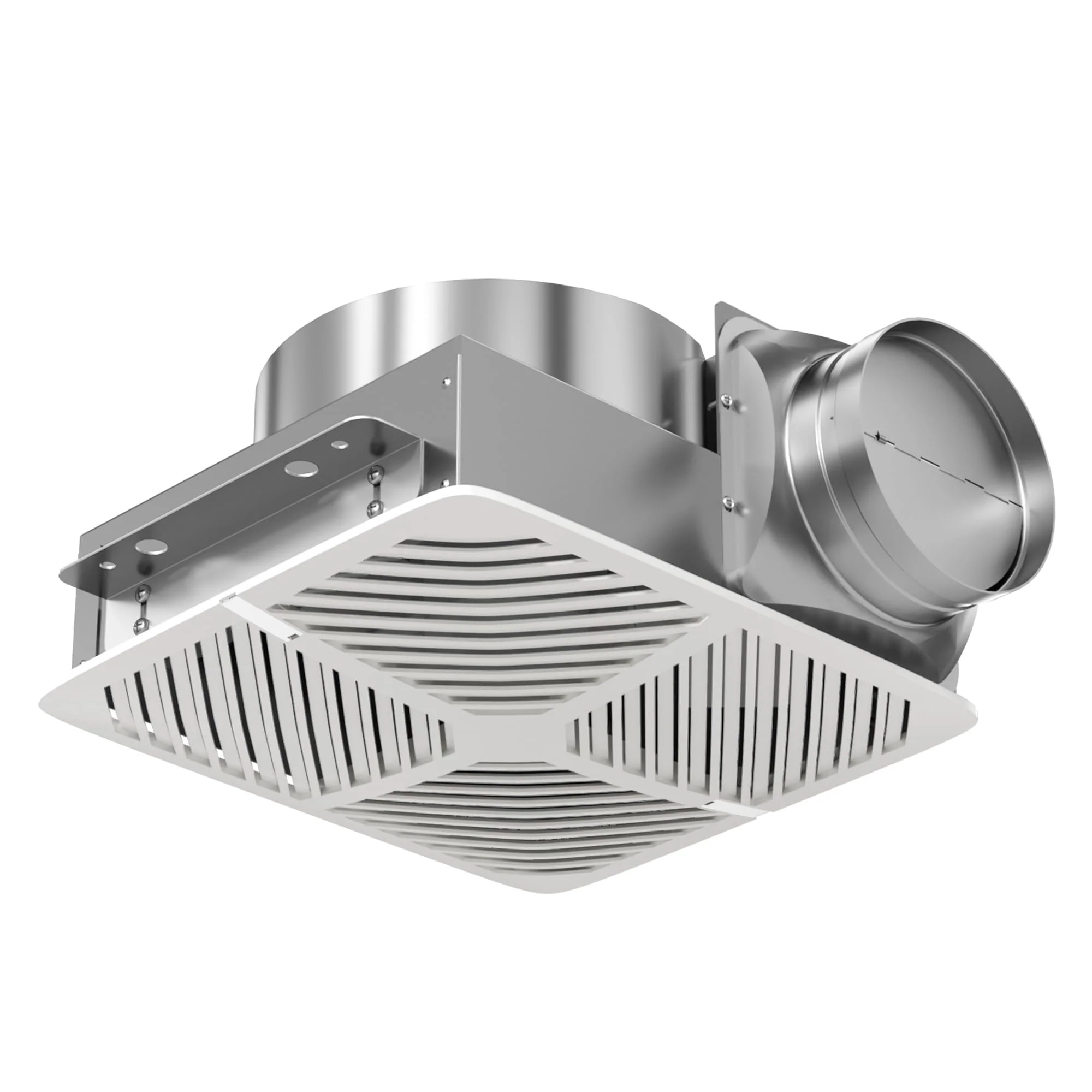 HAN'KITCHEN'LON'S Lon S Bathroom Exhaust Fan, 200-230 CFM, 1.5 Sones, Stainless Steel, 6 Inch Duct - Lightweight