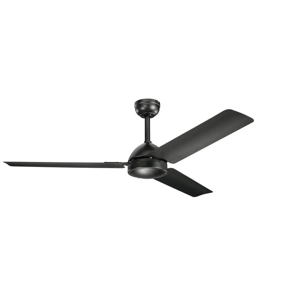 Harbor Breeze FWH60BNK3LRS Fairwind 60-in Brushed Nickel LED Indoor/Outdoor Flush Mount Ceiling Fan with Light Kit and Remote (3-Blade)