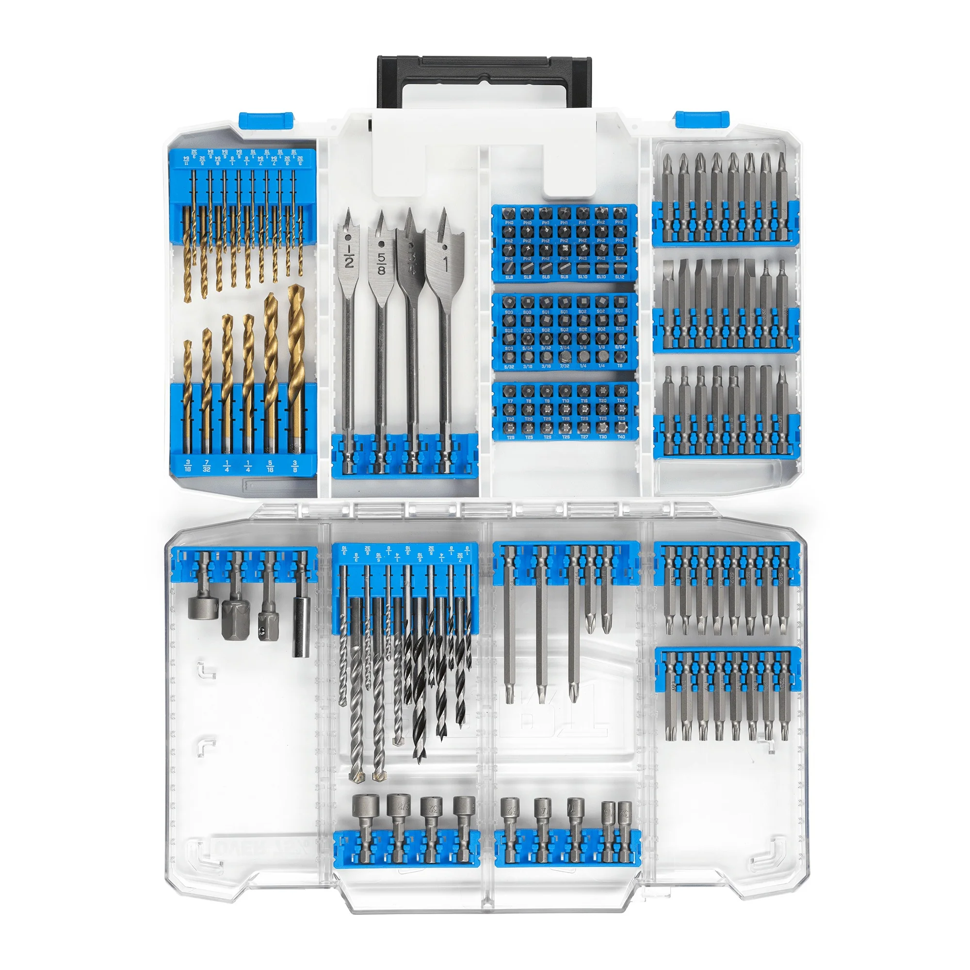 Hart HADVMC175 175-Piece Assorted Drill & Drill Bit Set, Wood/Metal/PVC