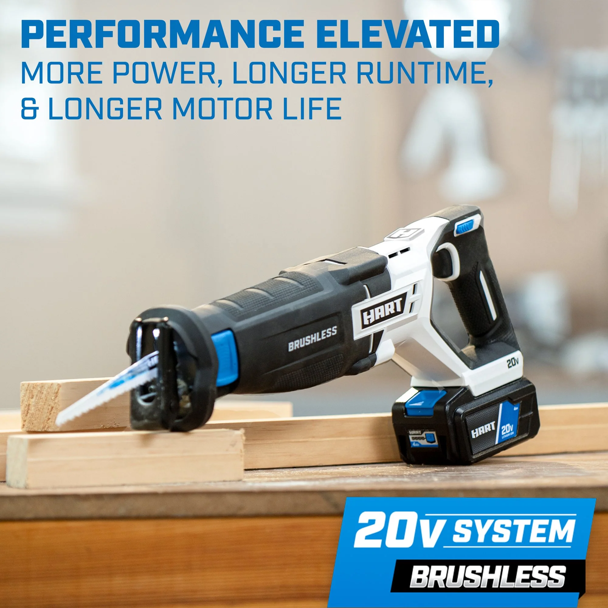 HART HPRS25 20-Volt Brushless Reciprocating Saw - Image 3