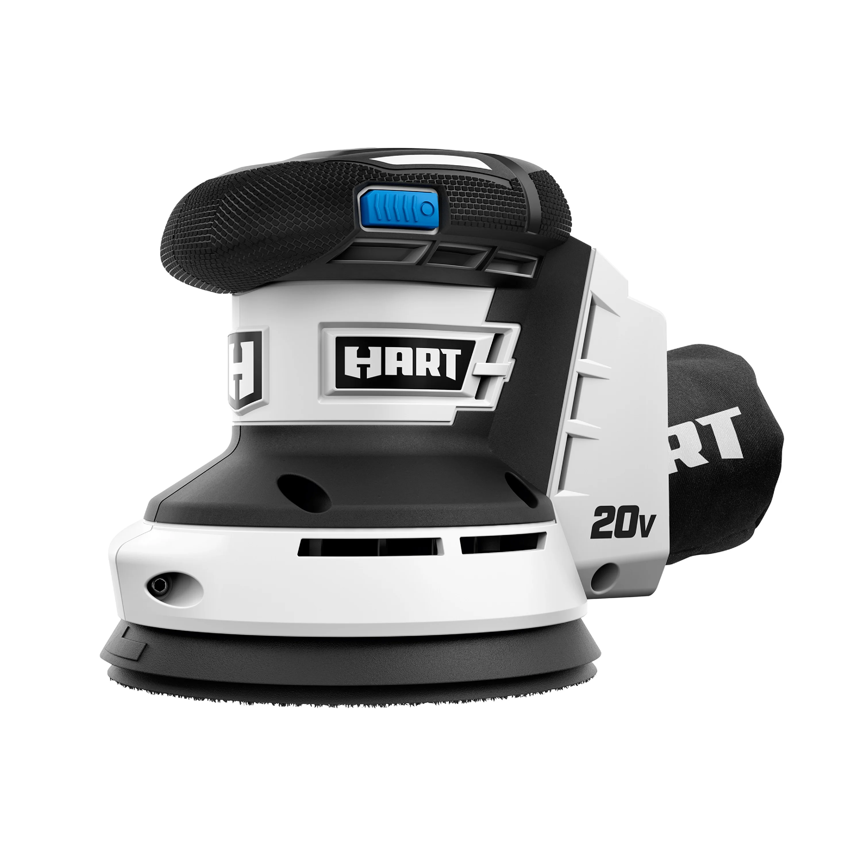 HART HPSD01 20-Volt Cordless Random Orbit Sander and Dust Bag (Battery Not Included)