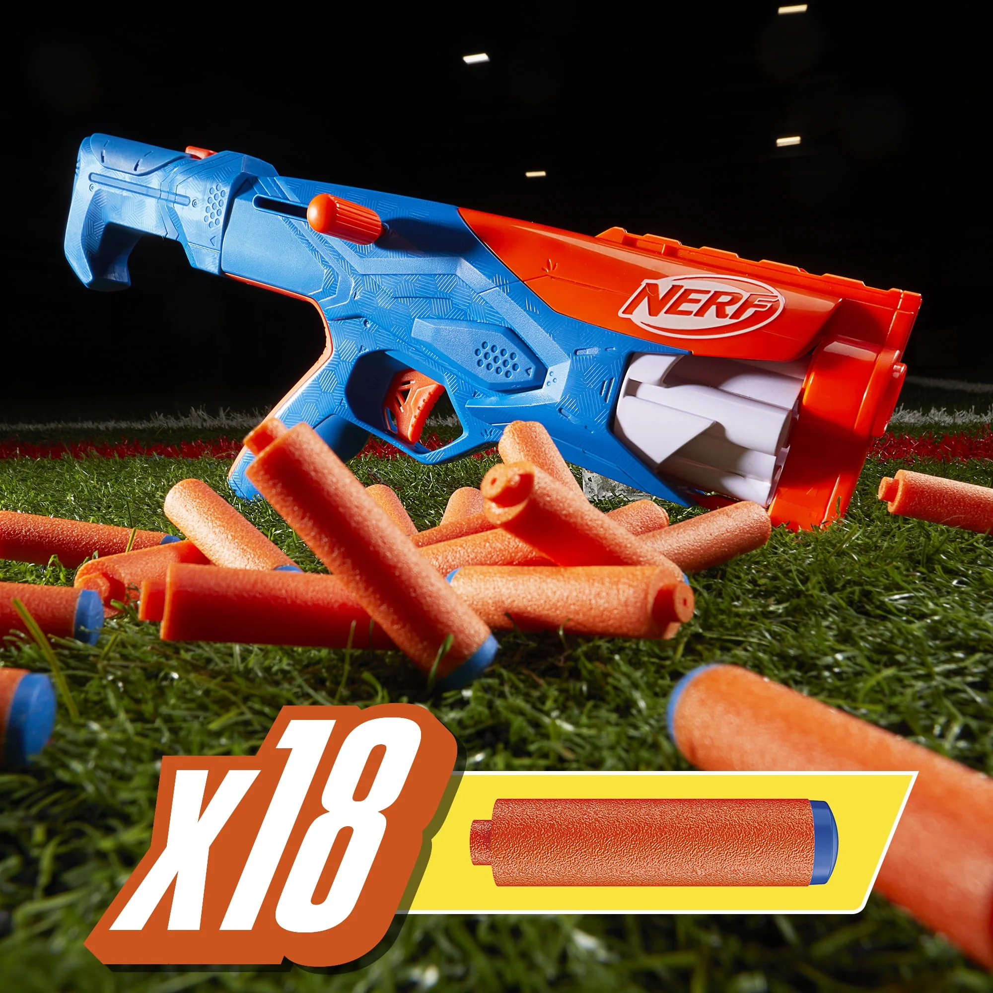 Hasbro F8633 Nerf N Series Gear Up Pack Foam Dart Blaster, 3 Blasters with Stock and Scope, 18 Nerf N1 Darts - Image 6