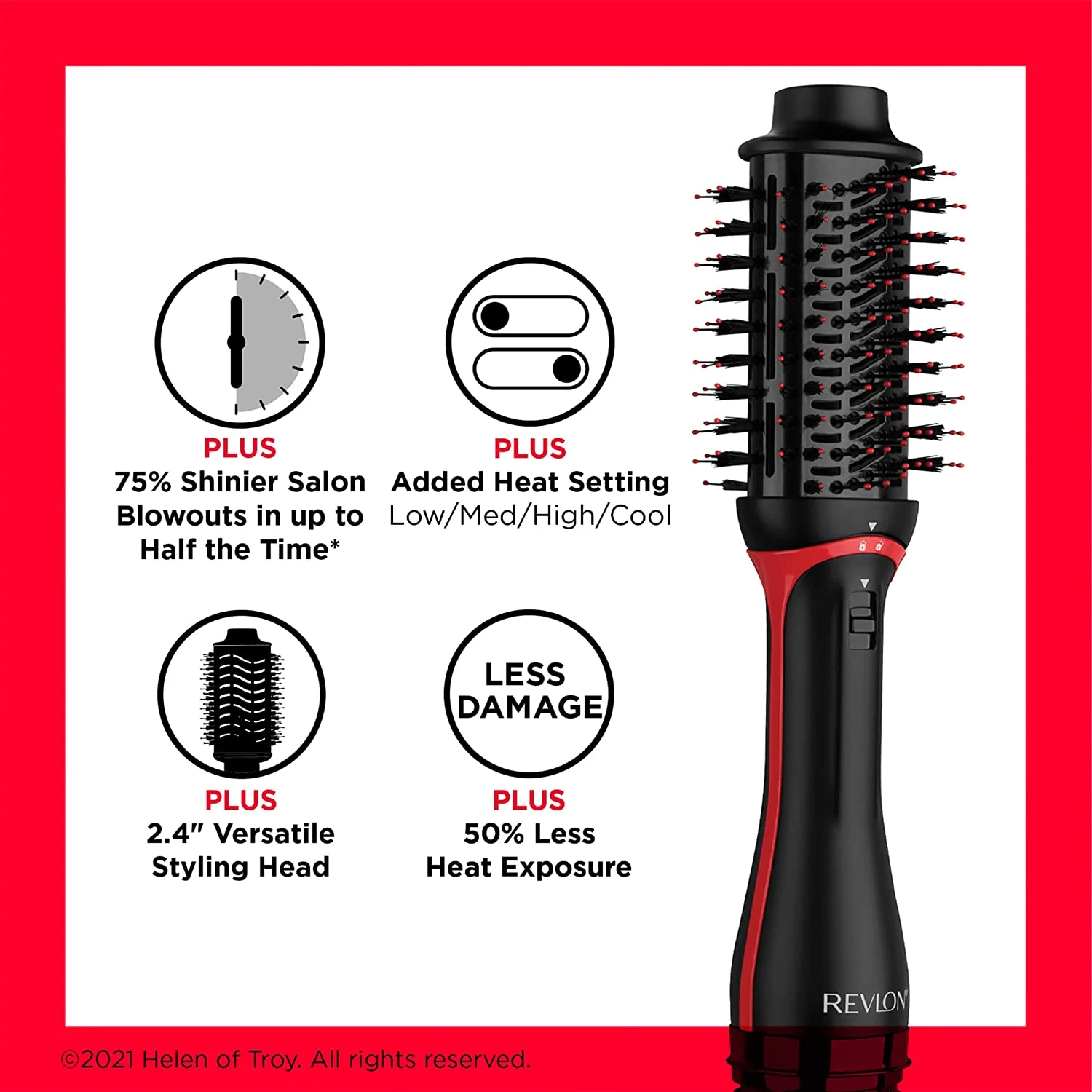 Helen of Troy RVDR5298N1 One-Step Volumizer Plus 2.0 Hair Dryer, Black - Image 3
