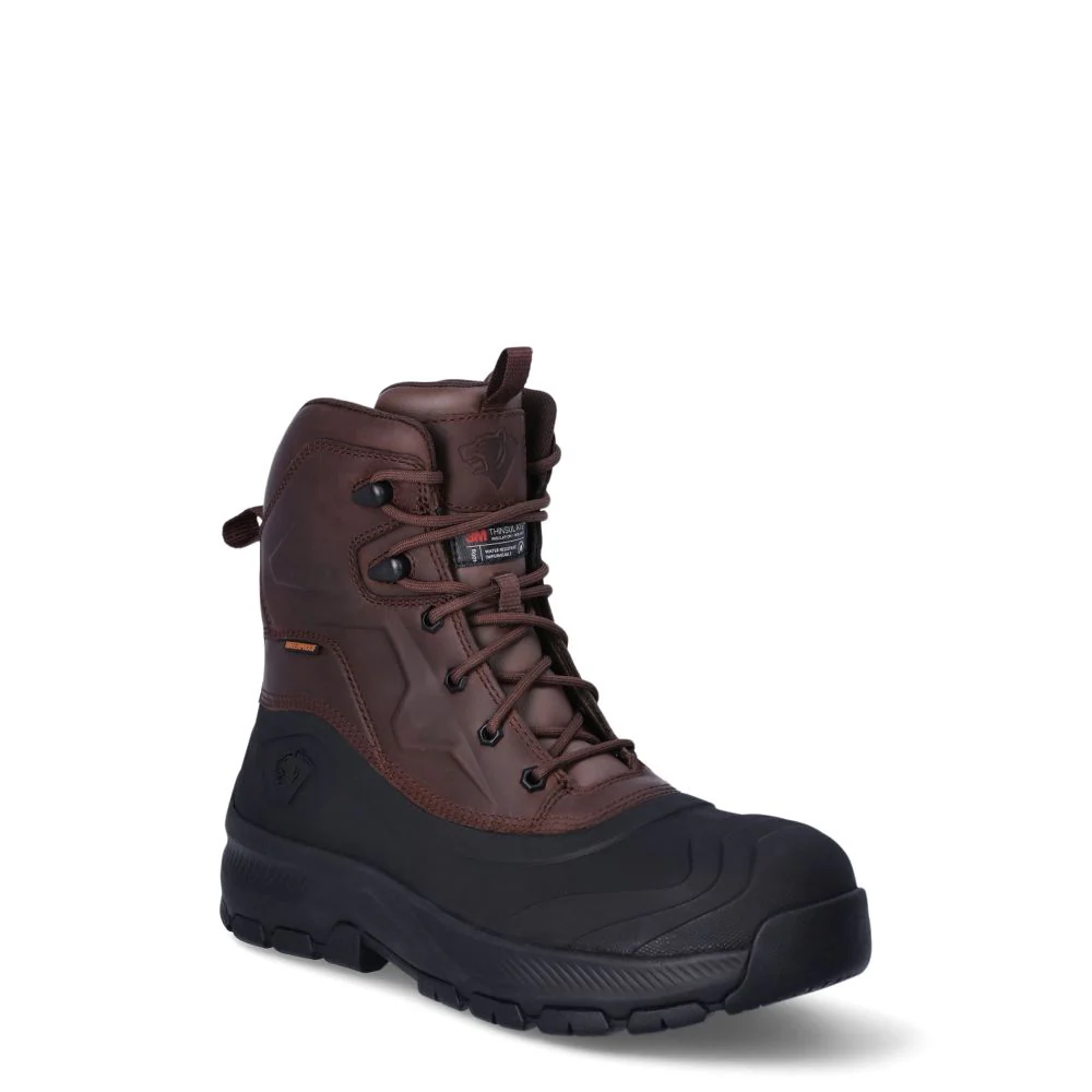 Herman Survivors Men's Freezer Insulated Composite Toe Boots, Brown & Black, 11