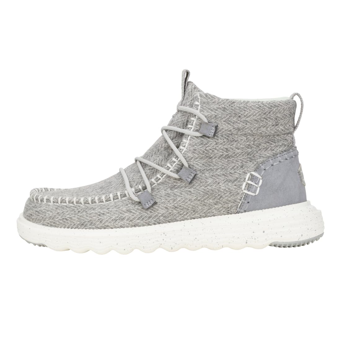 HEYDUDE Reyes Heathered Boots for Ladies - Grey - 8M - Image 6