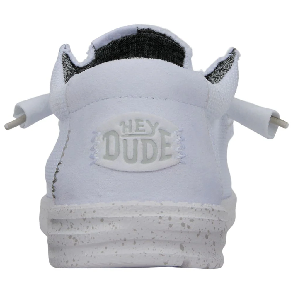 HEYDUDE Wally Sport Mesh Casual Shoes for Men - White - 12M - Image 5
