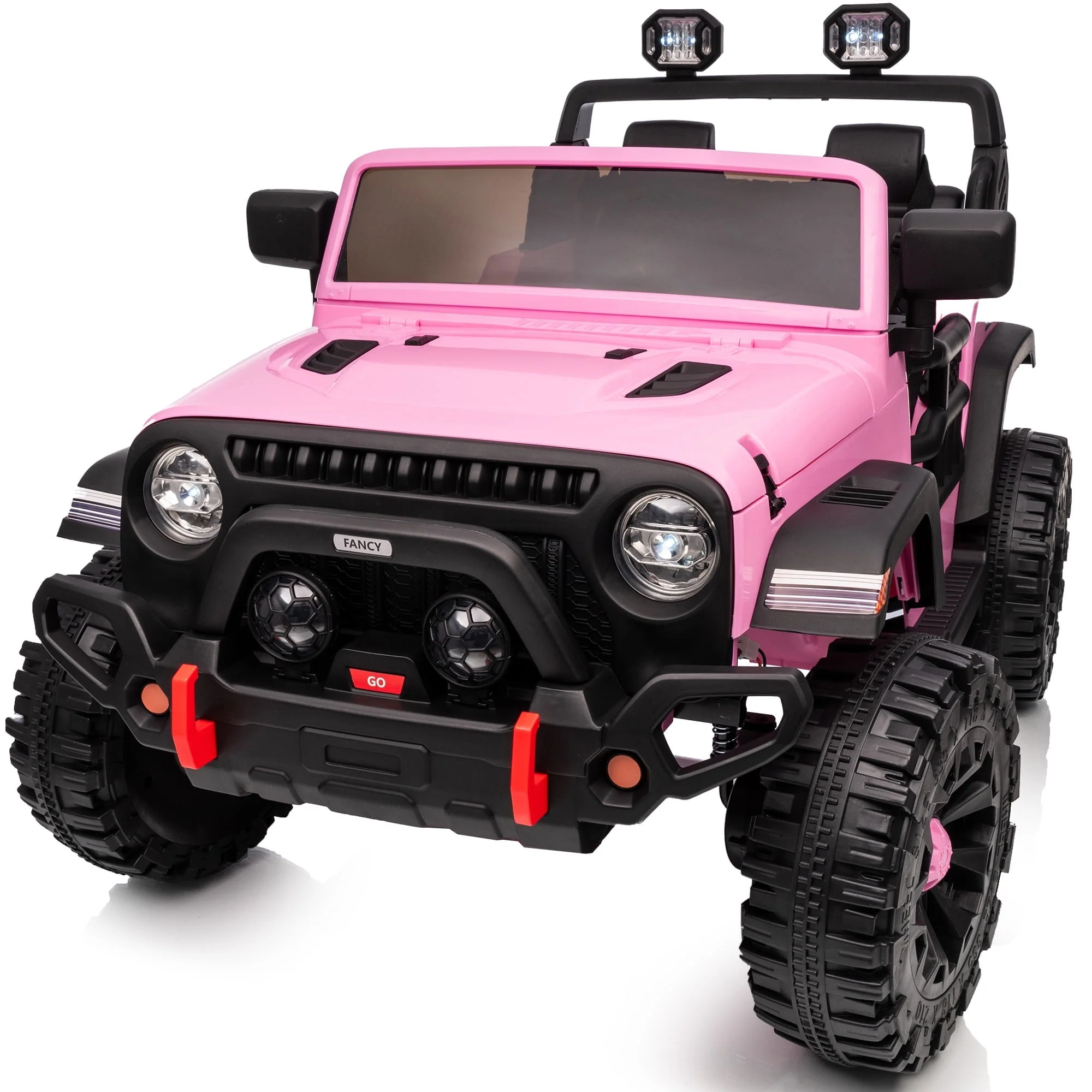 Hikiddo 24 Volt 2 Seater Electric Ride-On Truck, 4WD, Pink, Remote Control, 4x200W Motor
