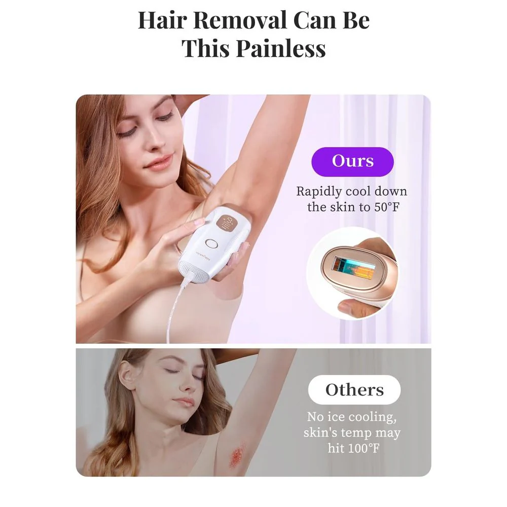 Hikyskin IPL Laser Hair Removal with Cleaning Lamp for Men and Women, White - Image 4