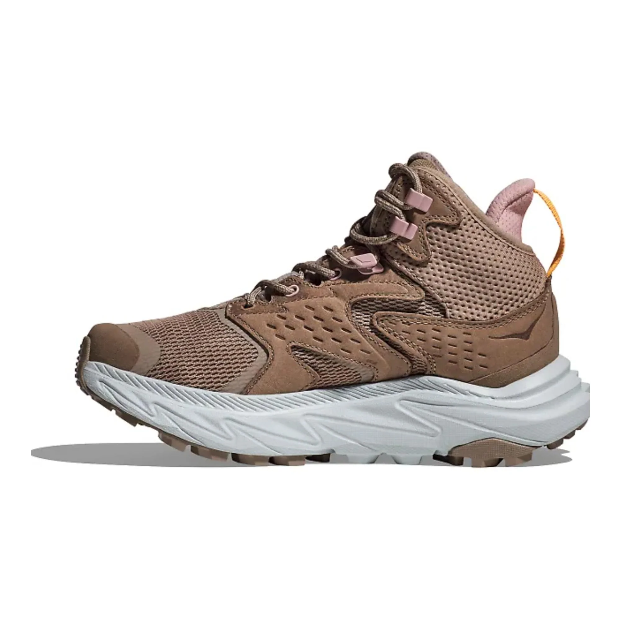 HOKA 1142831F-Difl Anacapa 2 Mid GTX Waterproof Hiking Boots for Ladies - Dune/Ice Flow - 6M - Image 2