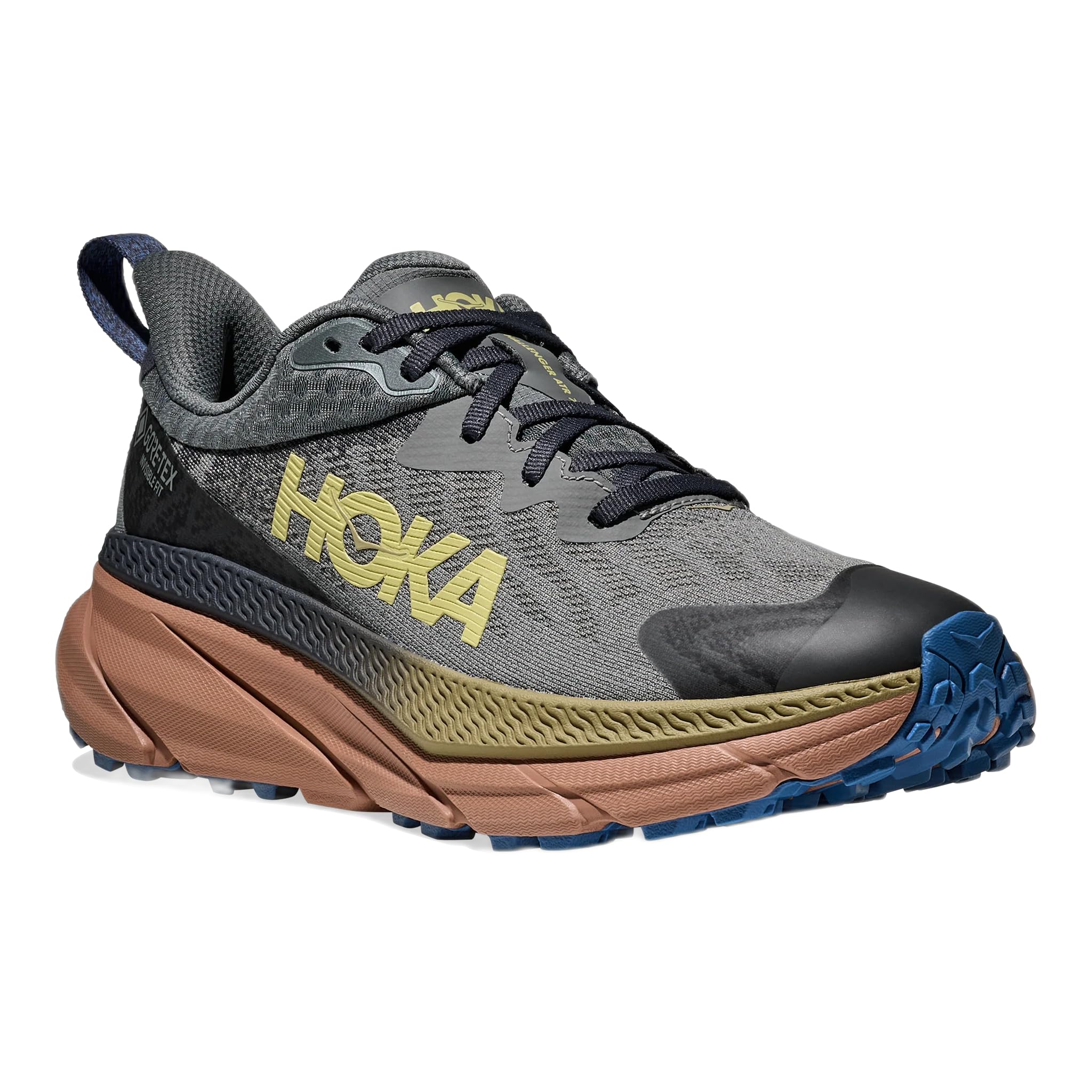 Hoka Men's Challenger 7 Gore-TEX Trail Running Shoes, Waterproof Mesh Upper, PROFLY EVA Midsole, Vibram MegaGrip Outsole, Asteroid Maple, Size 11.5 Medium