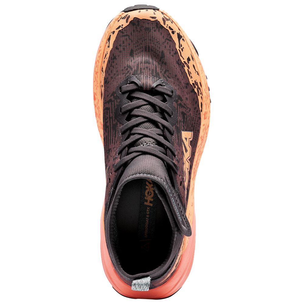 HOKA Speedgoat 6 Mid GTX Trail Running Shoes for Ladies - Galaxy/Guava - 8.5M - Image 4