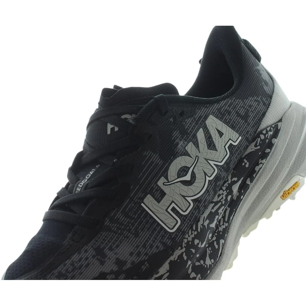 HOKA Speedgoat 6 Trail Running Shoes for Men - Black/Stardust - 11M - Image 3