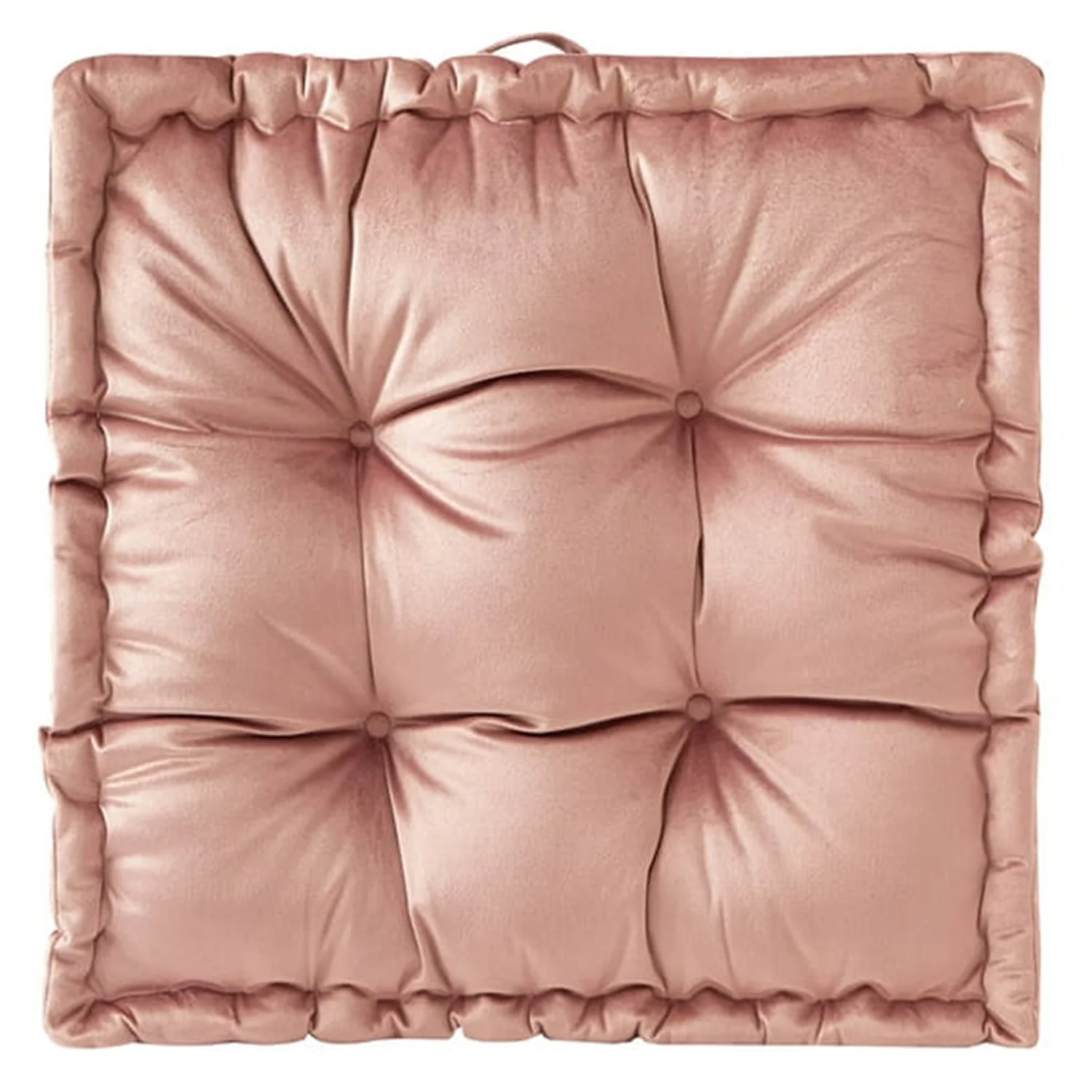 Home Decor Collection Stylehouse  20" x 20" Old Rose Decorative Floor Pillow - Material: Polyester - Image 3