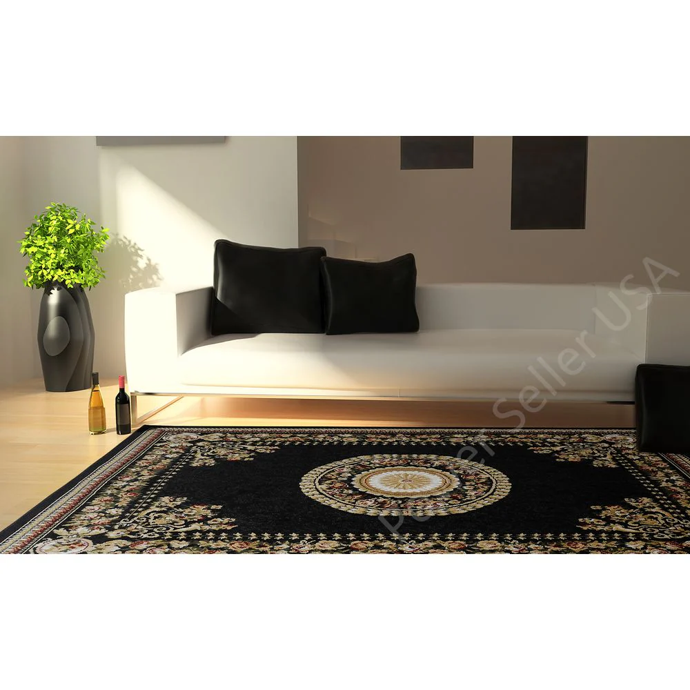 Home Dynamix Optimum 11023-450 Polypropylene 7-Feet 8-Inch by 10-Feet 4-Inch Area Rug, Black - Image 6