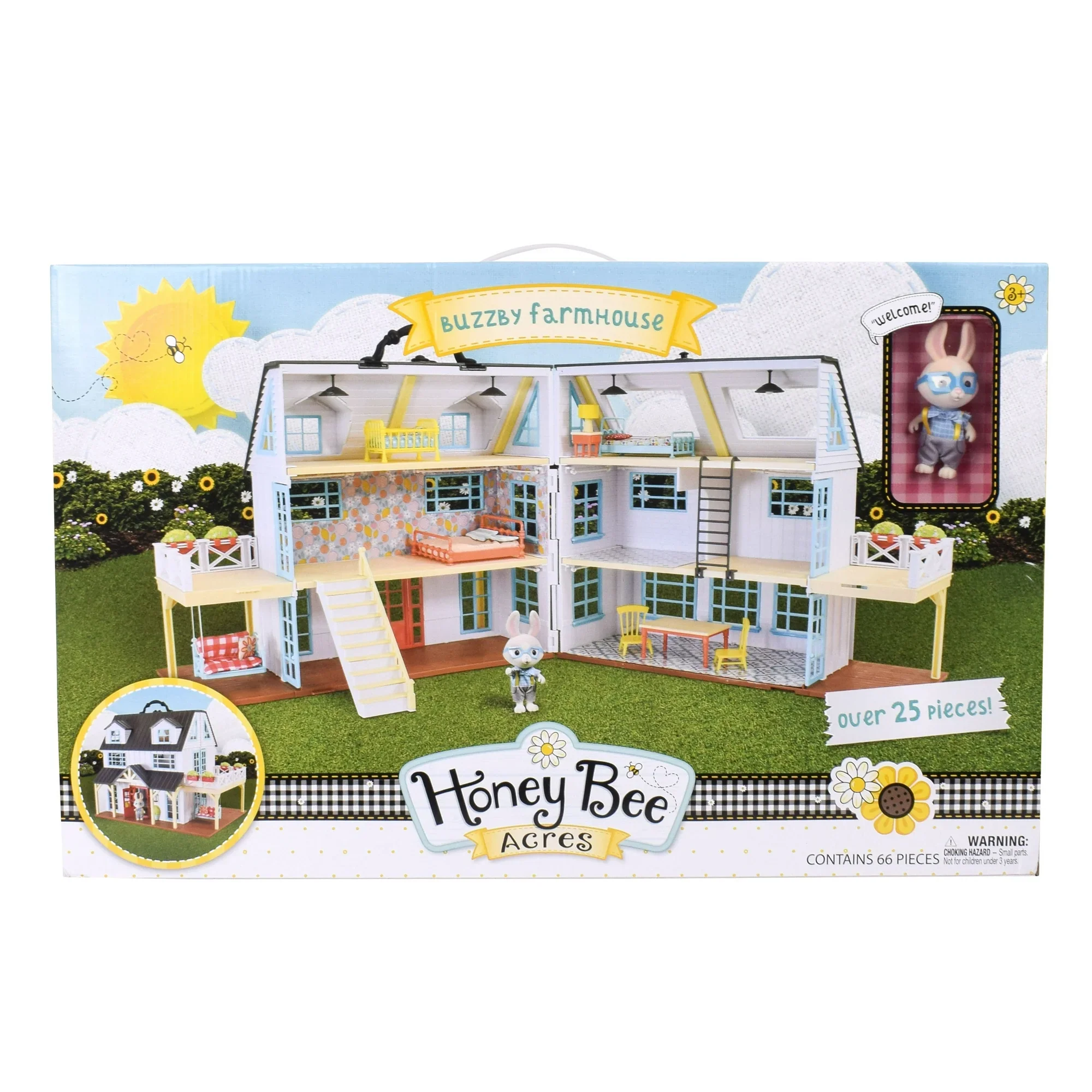 Honey Bee Acres 470191 Buzzby Farmhouse Doll Playset & Mini Figure, 25 Pieces, children Ages 3+ - Image 4