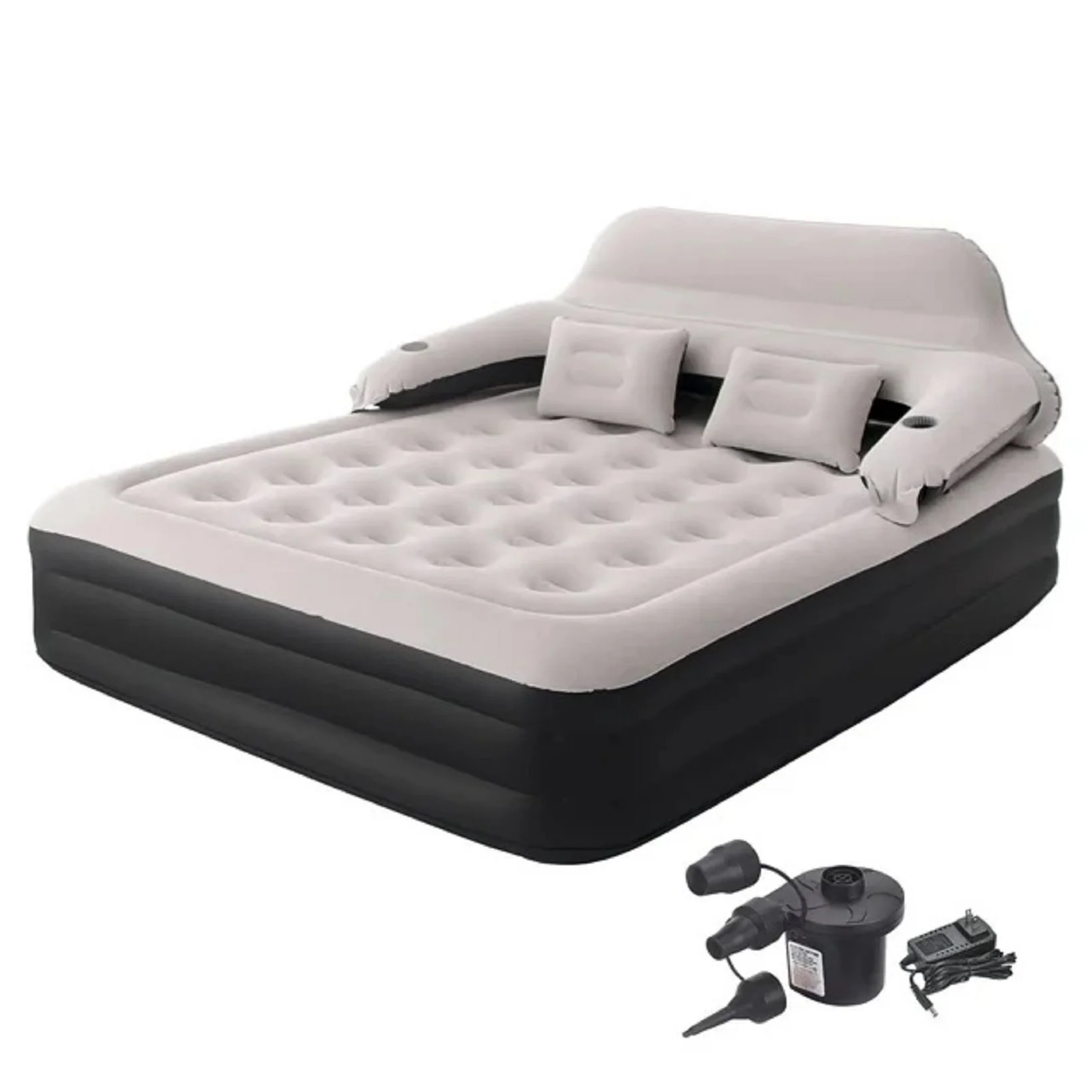 Honeydrill Queen Size 15" Air Mattress with Headboard - Image 2