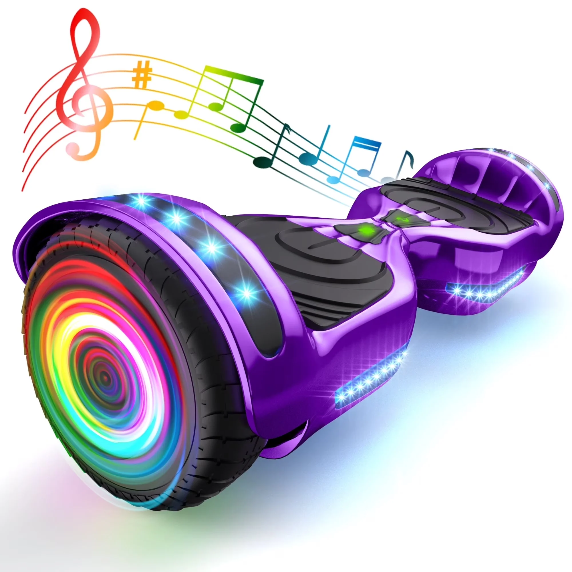 Hoverboard for Kids with 9 mph Max Speed Electric Scooters with LED Lights & Bluetooth